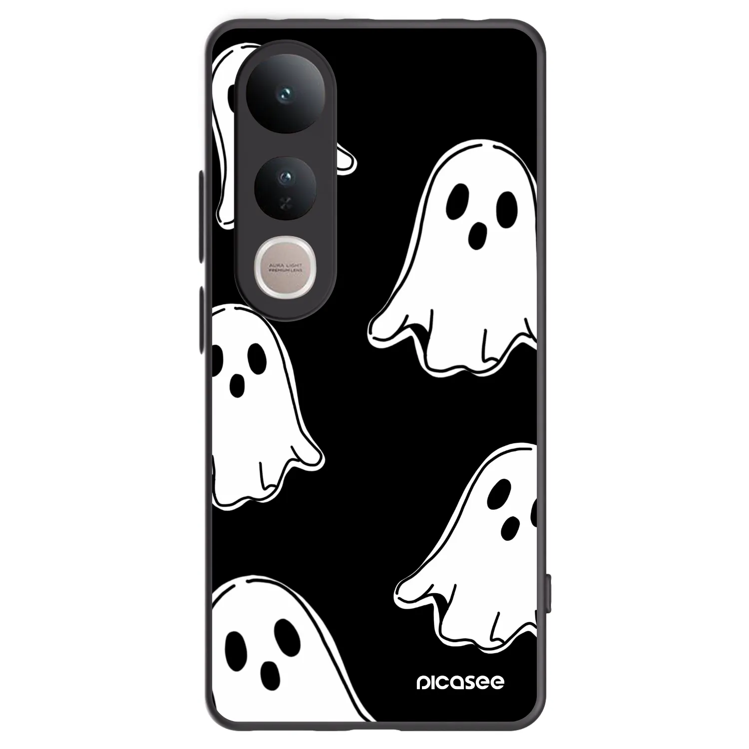 Picasee husă neagră din silicon pentru Vivo V50 Lite 5G - Black ghosts