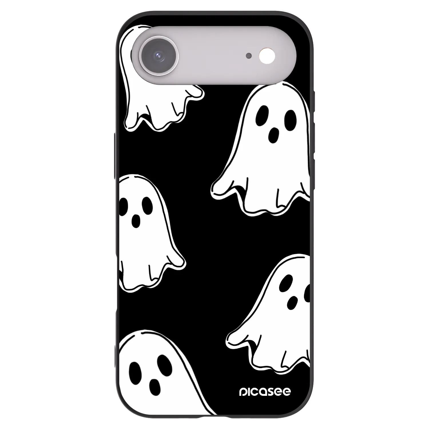Picasee husă neagră din silicon pentru Apple iPhone Air - Black ghosts