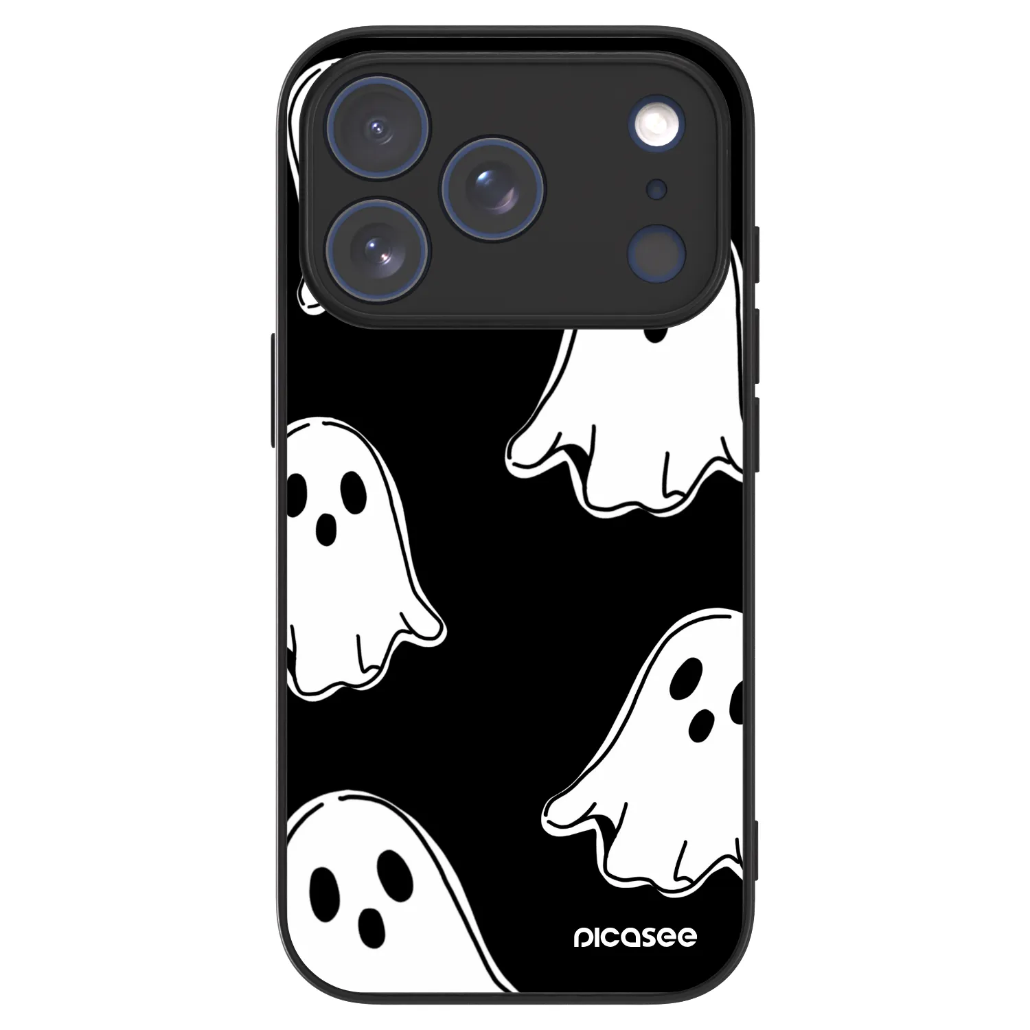 Picasee ULTIMATE CASE MagSafe pentru Apple iPhone 17 Pro - Black ghosts