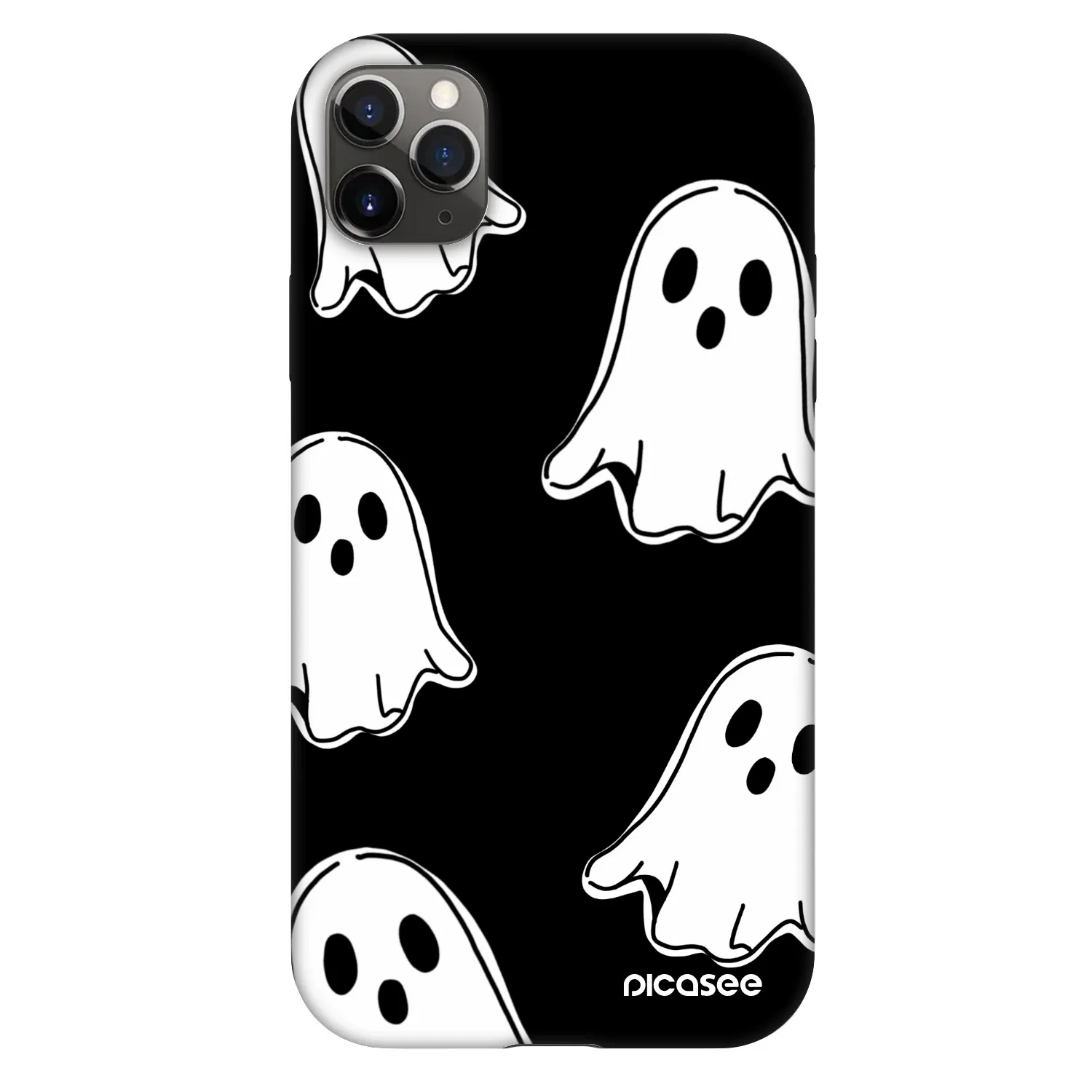 Picasee Fashion Case pentru Apple iPhone 11 Pro Max - Black ghosts
