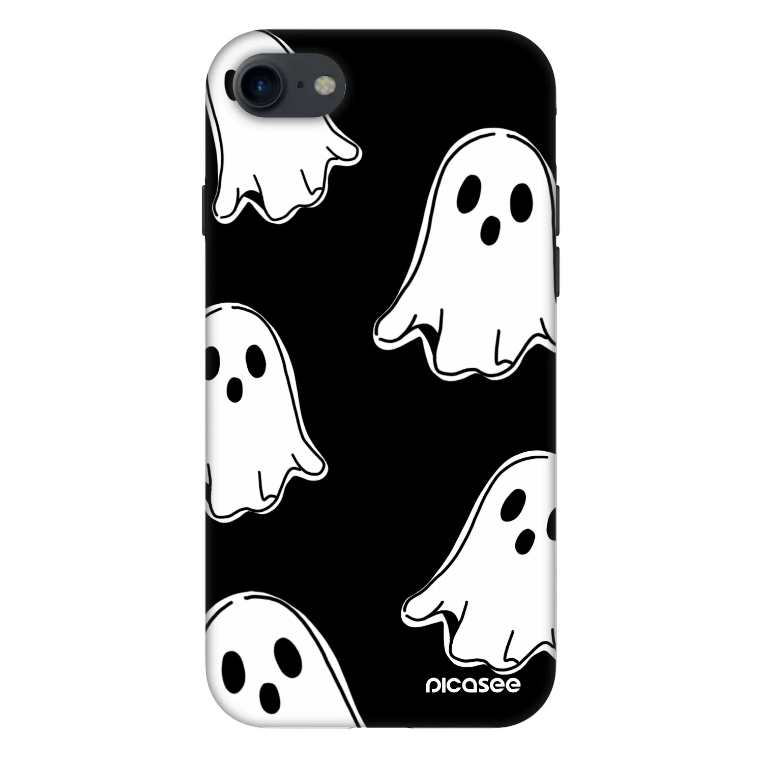 Picasee Fashion Case pentru Apple iPhone 7 - Black ghosts