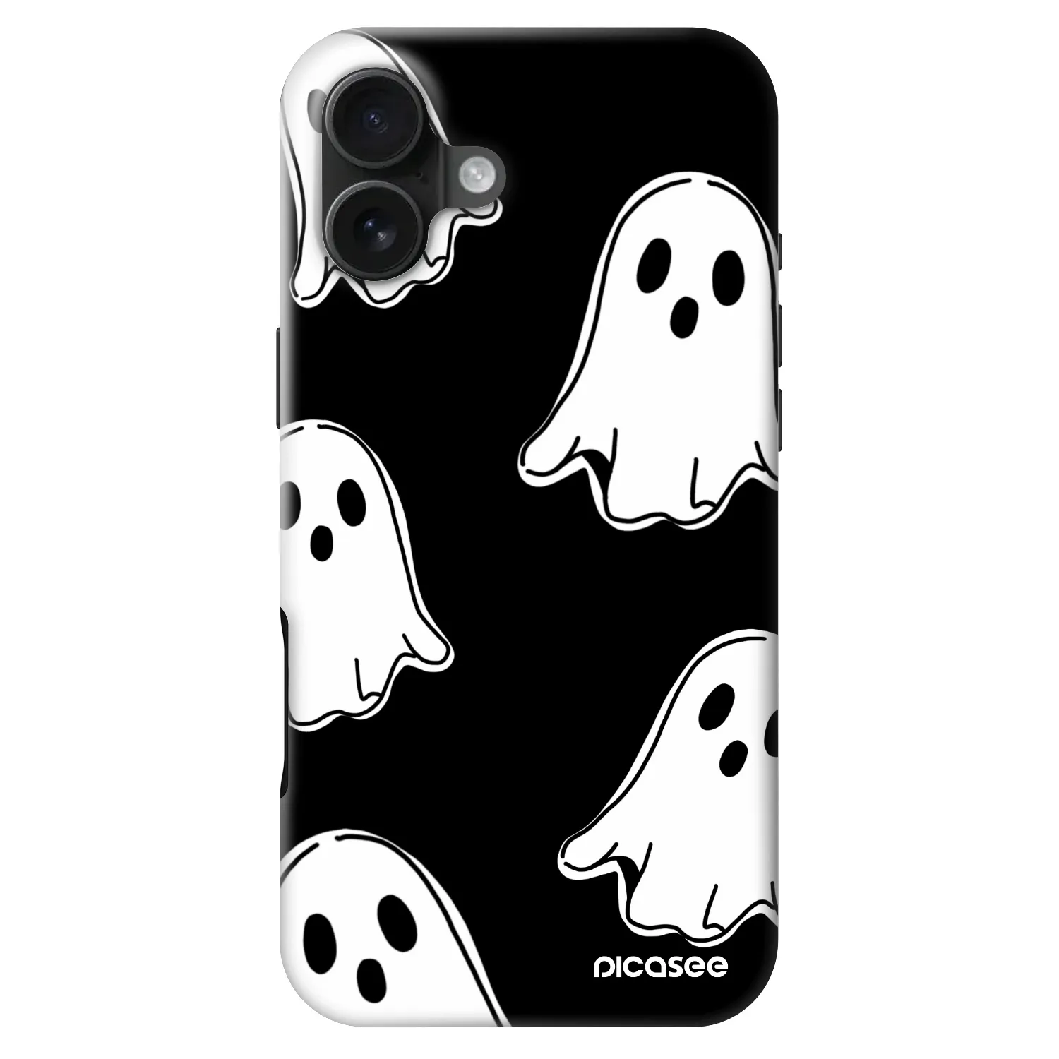 Picasee Fashion Case MagSafe pentru Apple iPhone 16 Plus - Black ghosts