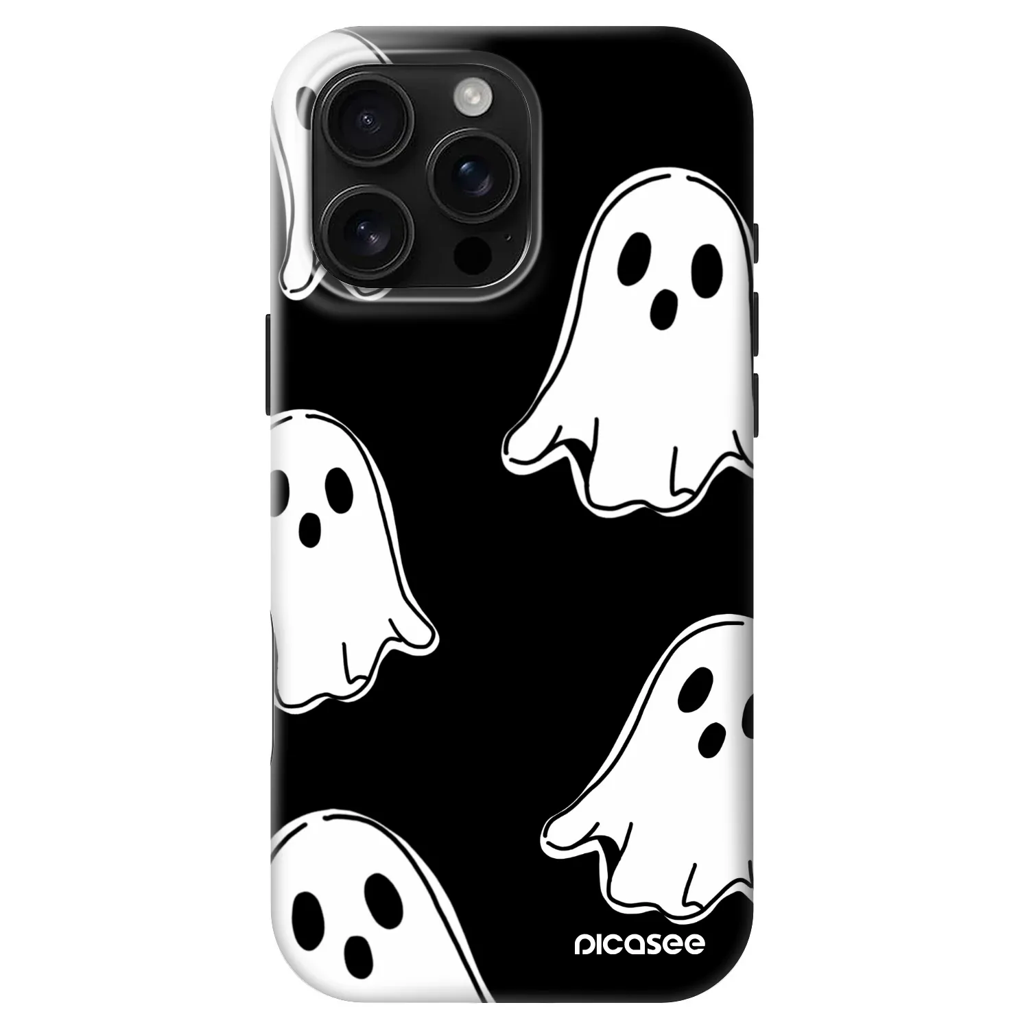 Picasee Fashion Case MagSafe pentru Apple iPhone 16 Pro Max - Black ghosts