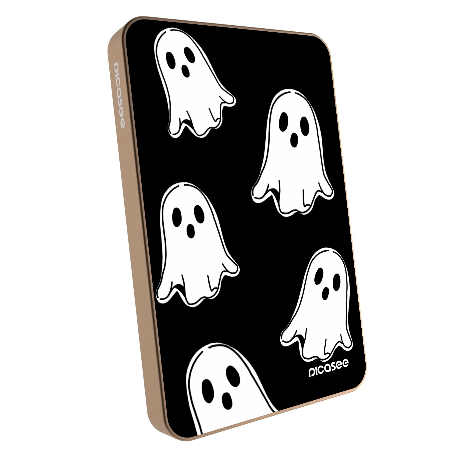 Picasee Powerbank cu MagSafe 5 000 mAh De aur - Black ghosts