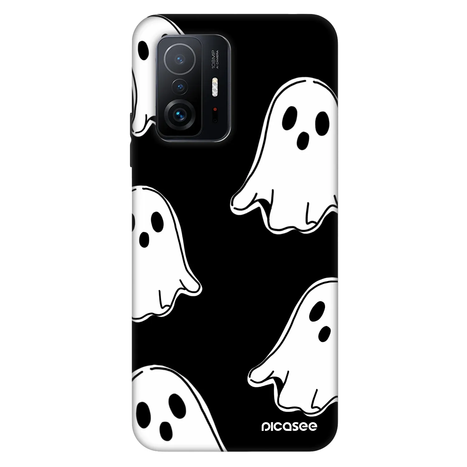 Picasee Fashion Case pentru Xiaomi 11T - Black ghosts