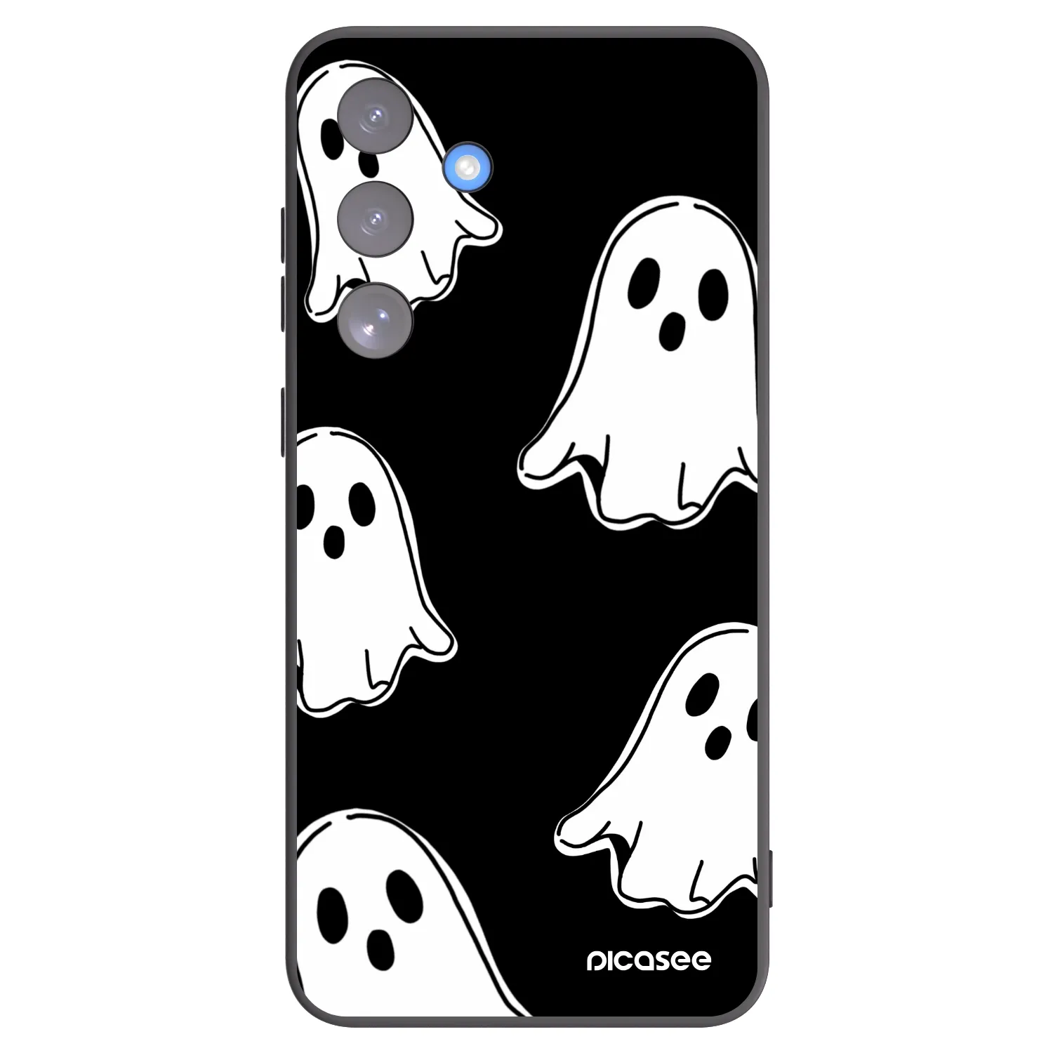 Picasee husă neagră din silicon pentru Samsung Galaxy S25 FE 5G - Black ghosts