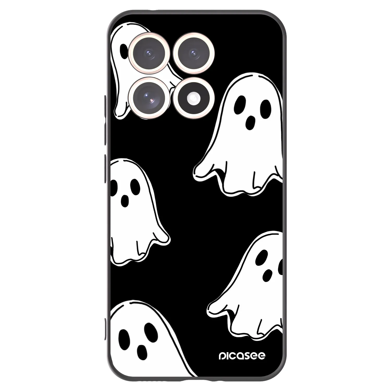 Picasee husă neagră din silicon pentru Xiaomi 15T - Black ghosts