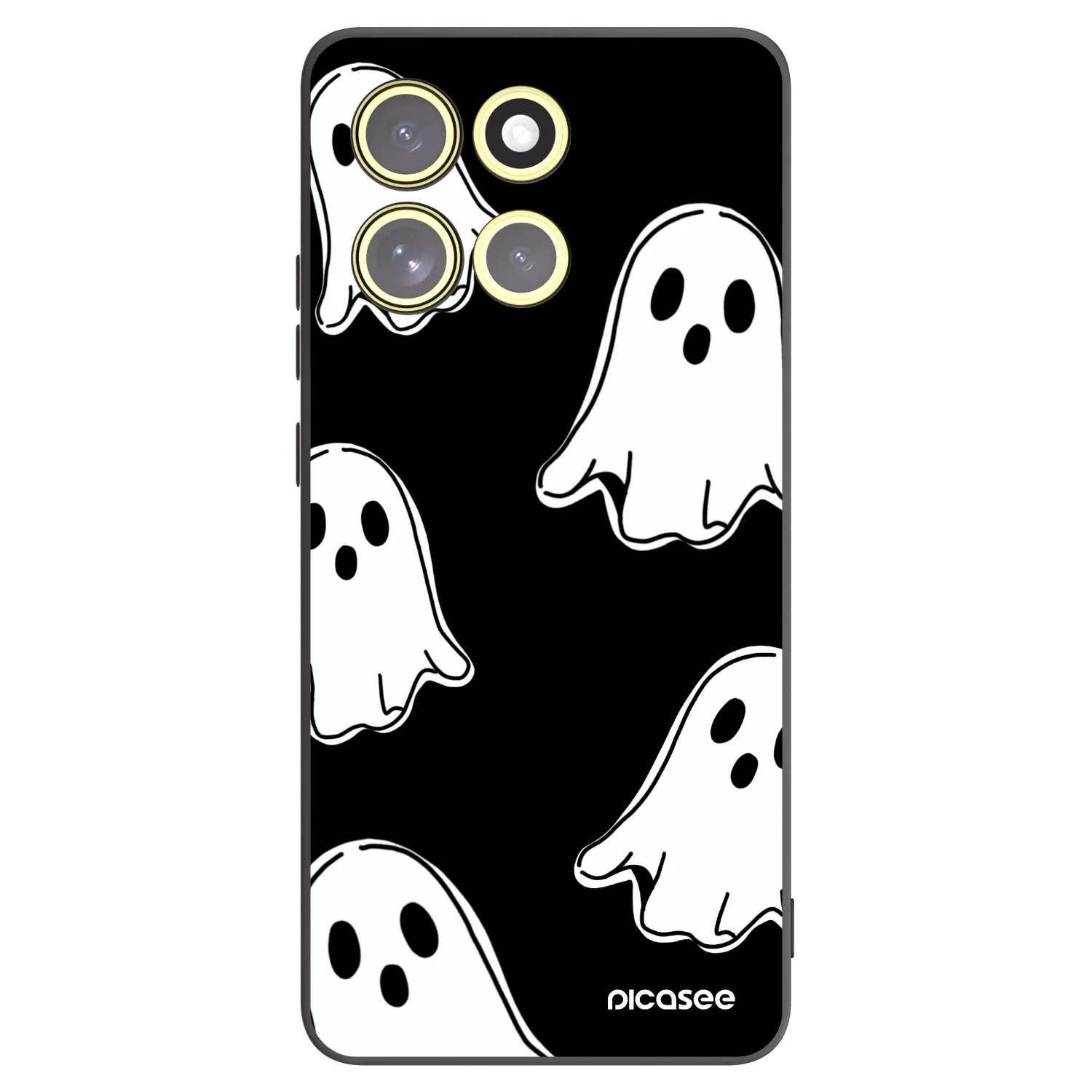 Picasee husă neagră din silicon pentru Motorola Moto G86 Power 5G - Black ghosts