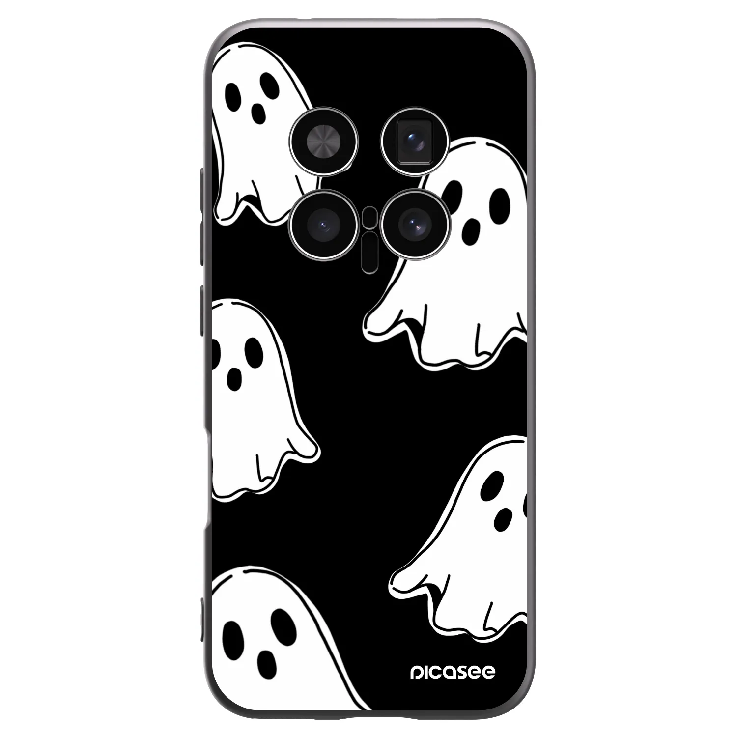 Picasee husă neagră din silicon pentru Honor Magic8 Pro 5G - Black ghosts