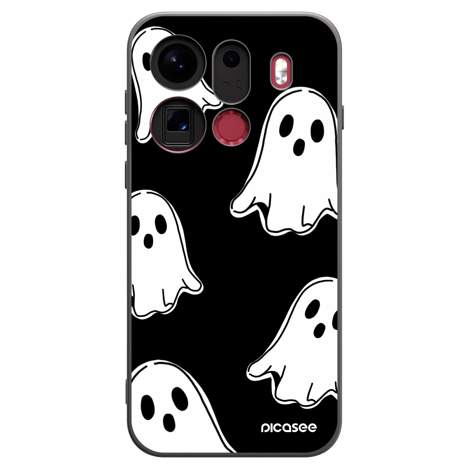 Picasee husă neagră din silicon pentru OPPO Find X9 Pro - Black ghosts