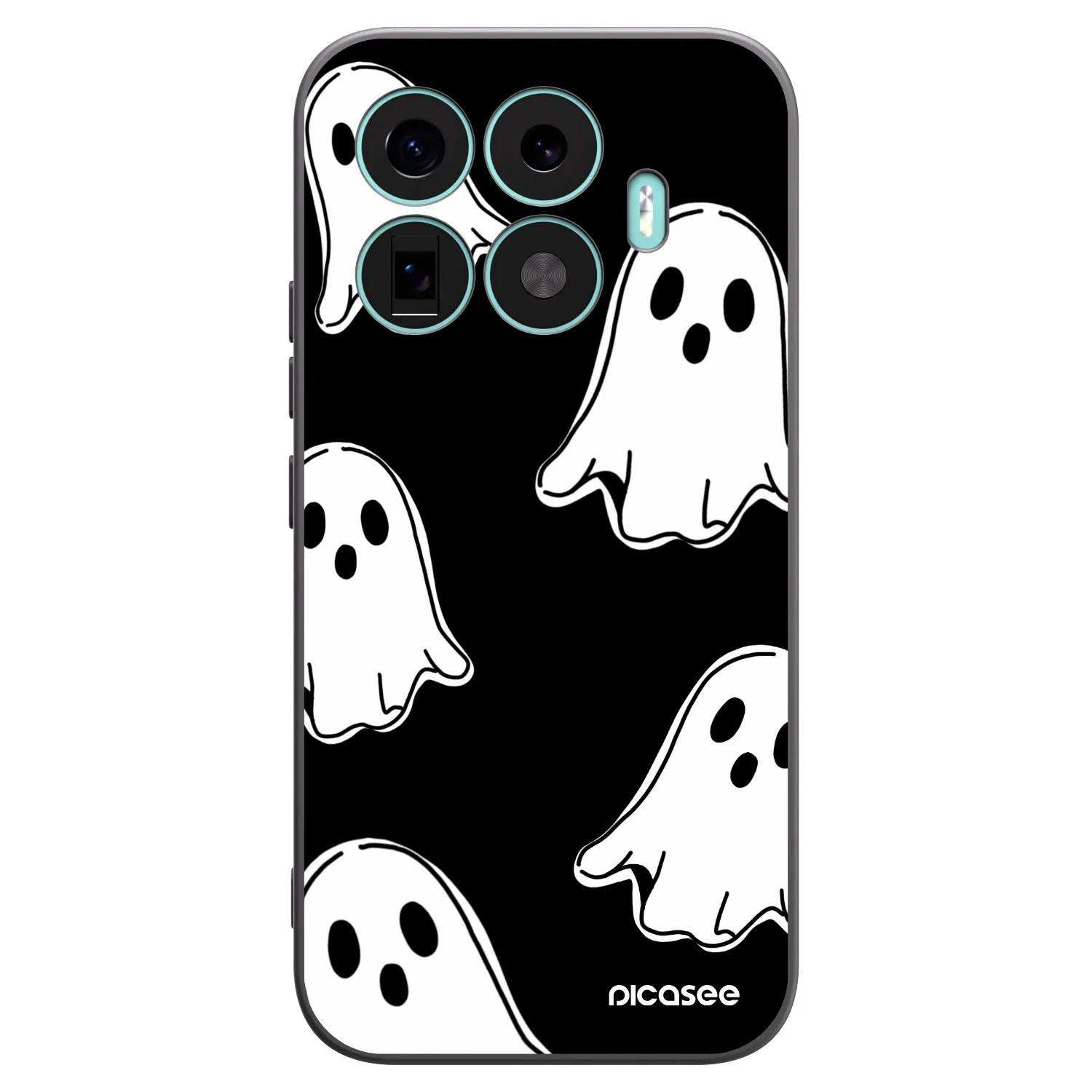 Picasee husă neagră din silicon pentru Xiaomi 17T - Black ghosts