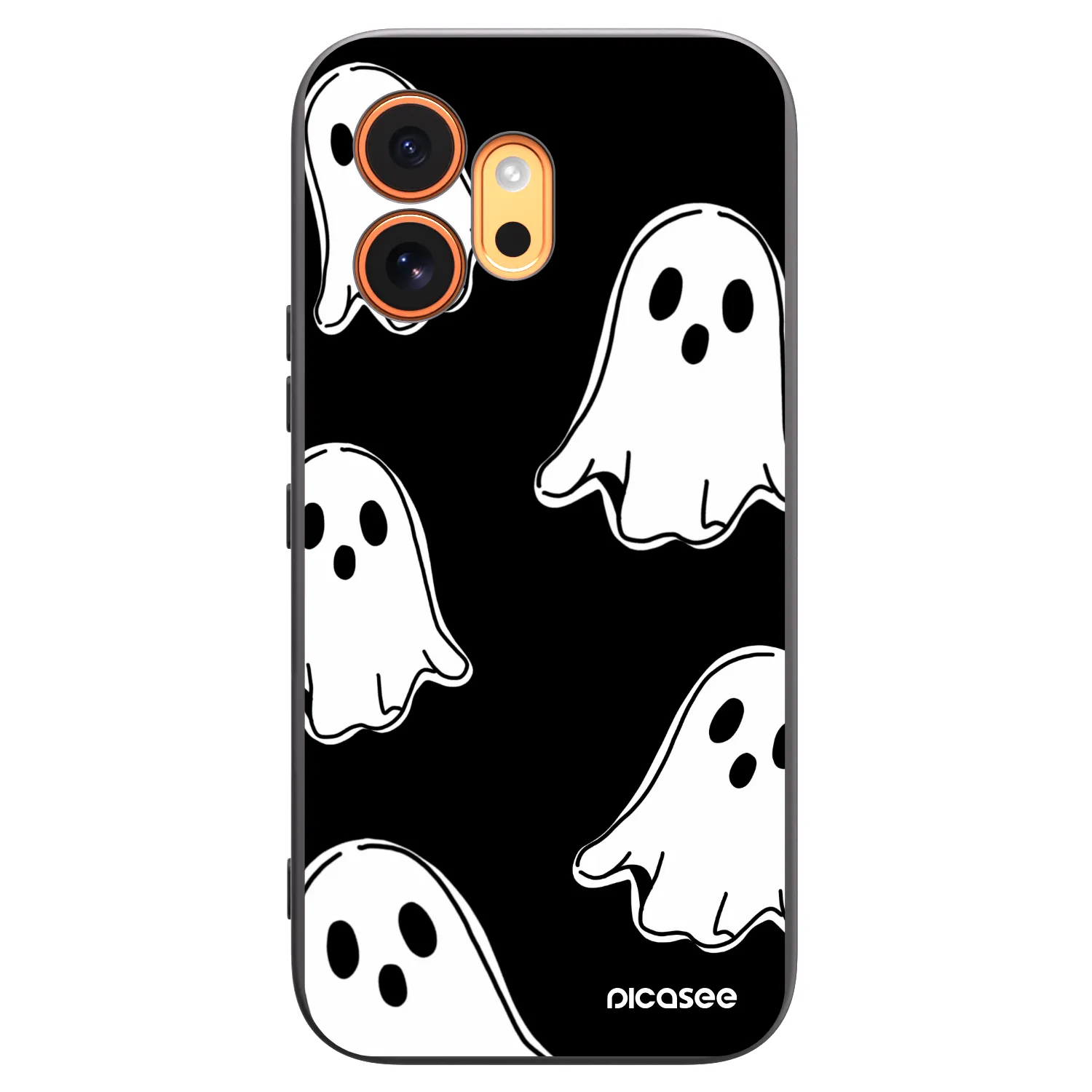 Picasee husă neagră din silicon pentru Honor 600 - Black ghosts
