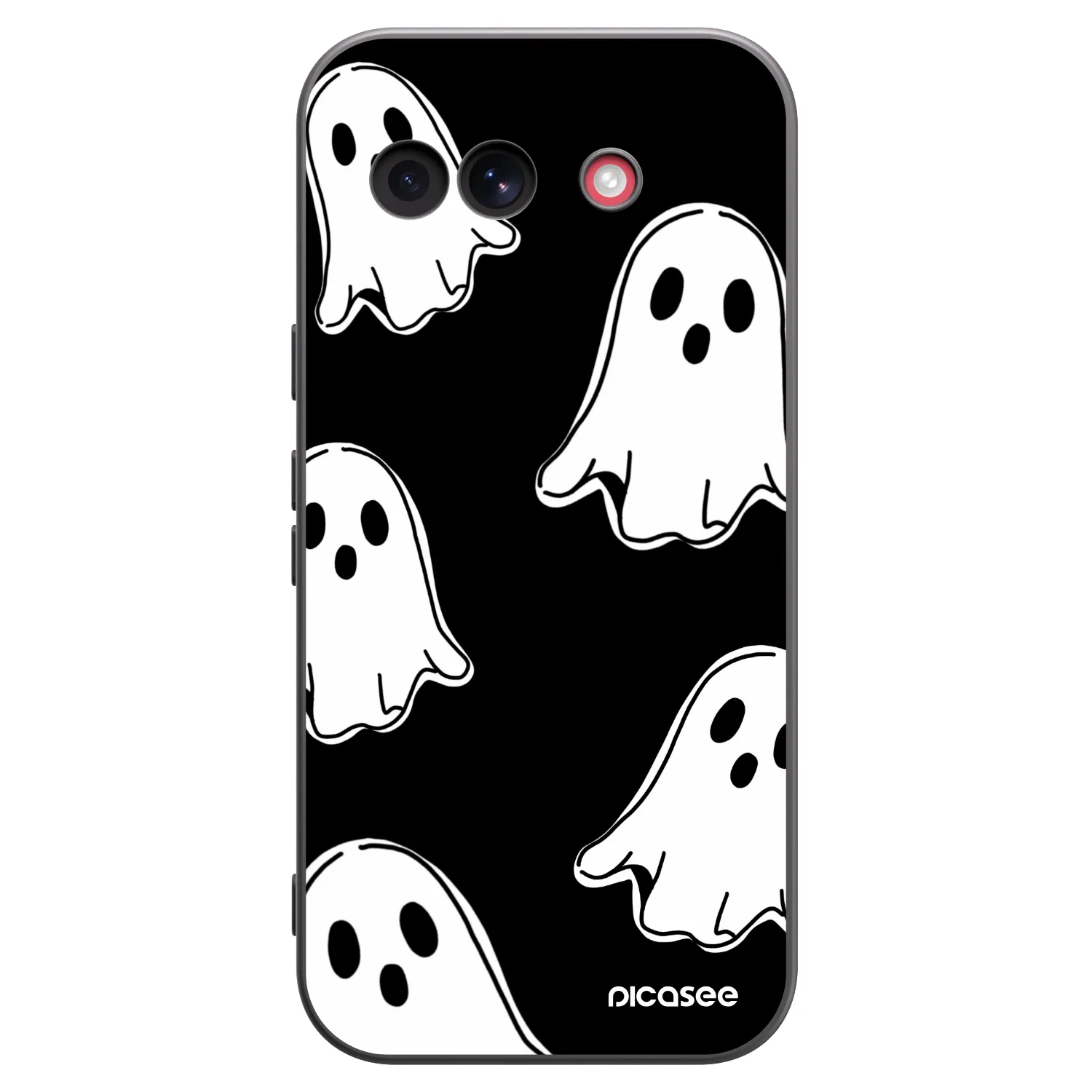 Picasee husă neagră din silicon pentru Google Pixel 10a - Black ghosts