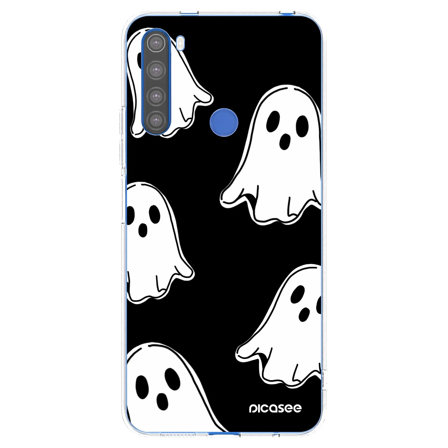 Picasee husă transparentă din silicon pentru Xiaomi Redmi Note 8T - Black ghosts