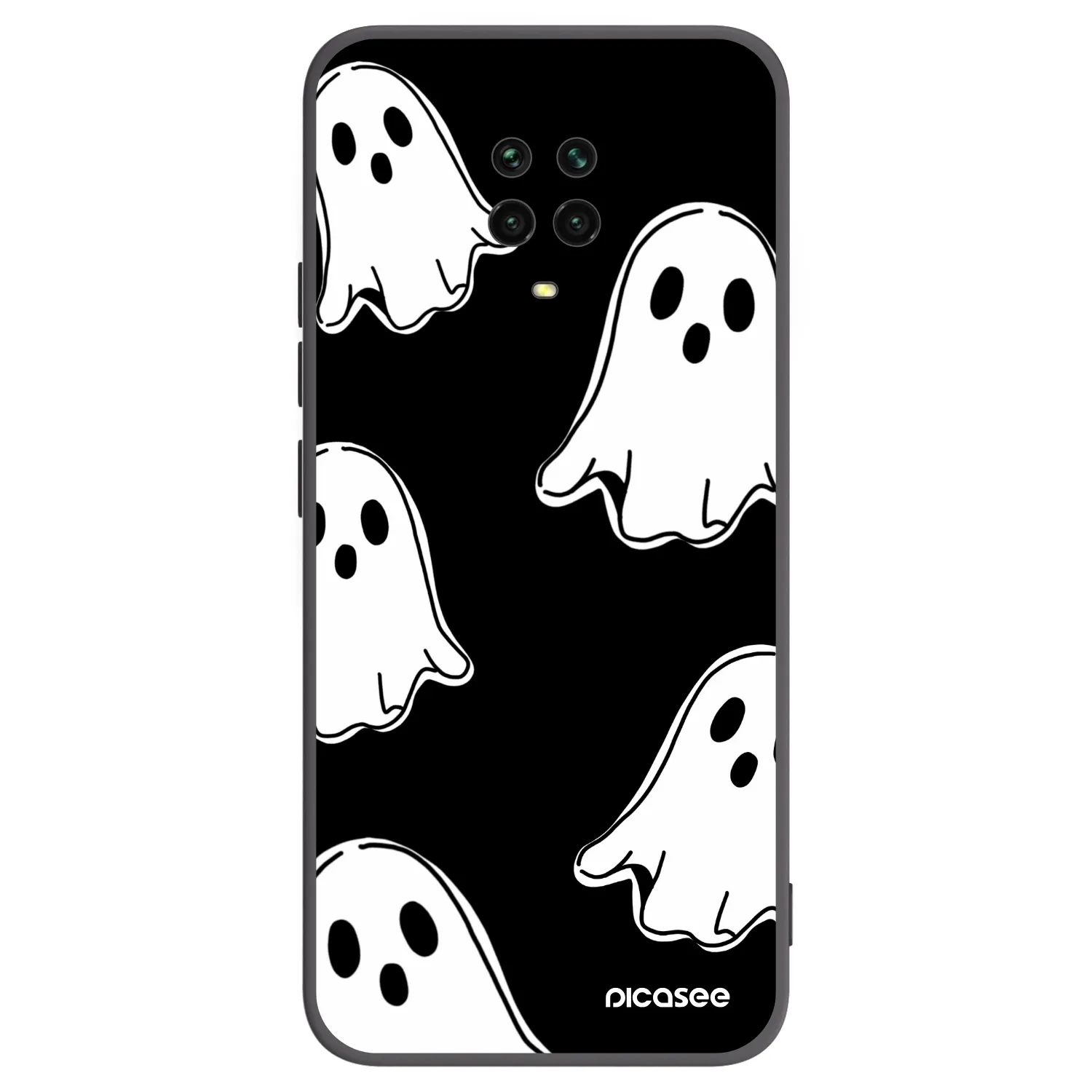 Picasee husă neagră din silicon pentru Xiaomi Redmi Note 9S - Black ghosts