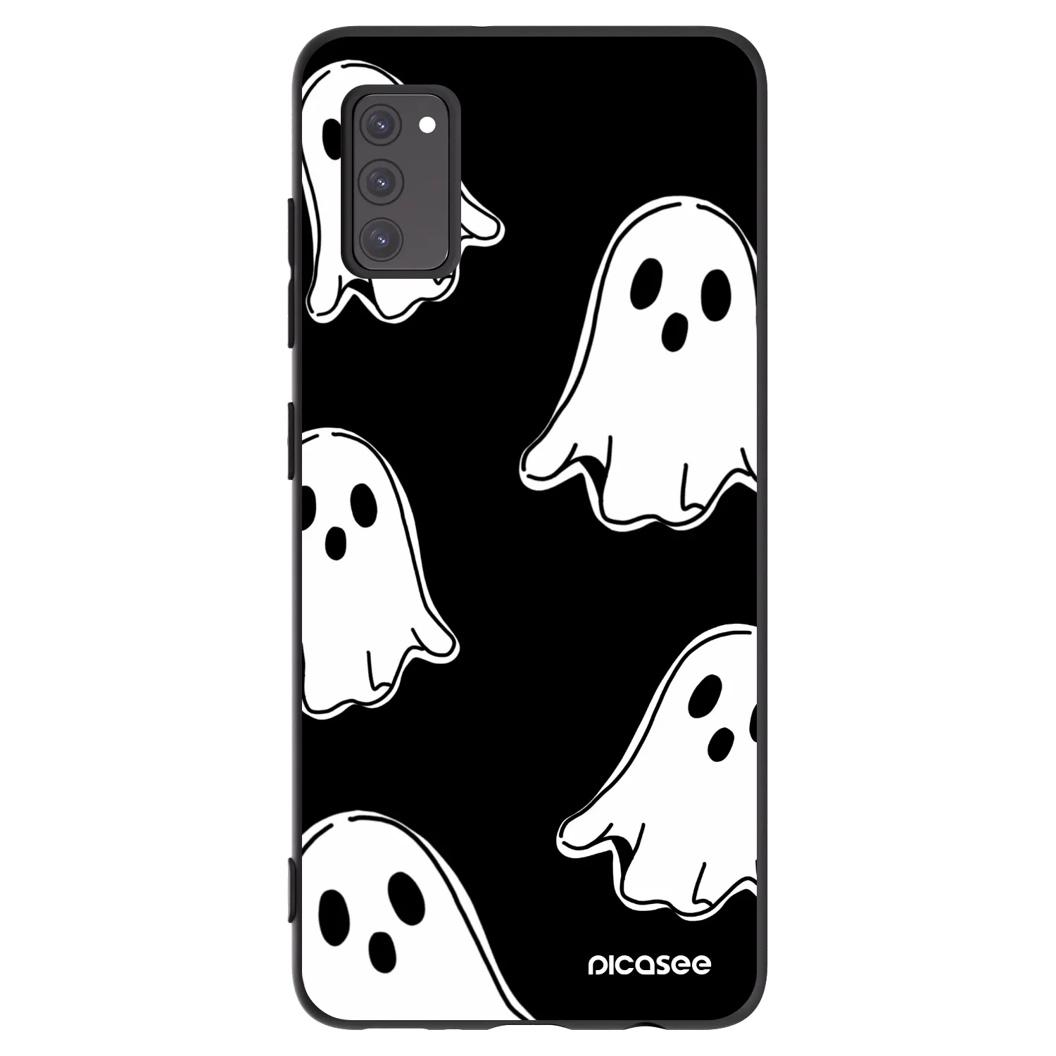 Picasee husă neagră din silicon pentru Samsung Galaxy A41 A415F - Black ghosts