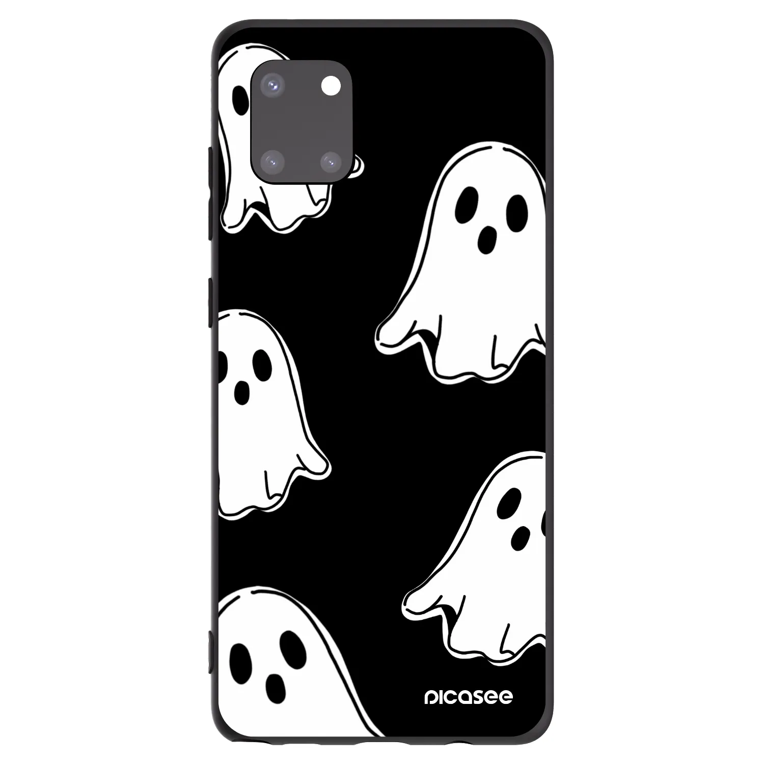 Picasee husă neagră din silicon pentru Samsung Galaxy Note 10 Lite N770F - Black ghosts