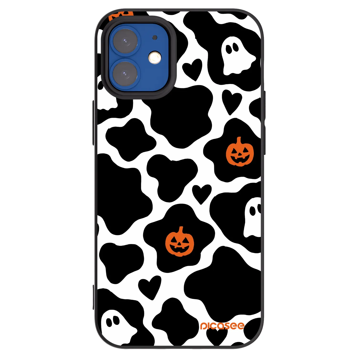 Picasee husă neagră din silicon pentru Apple iPhone 12 mini - Boow