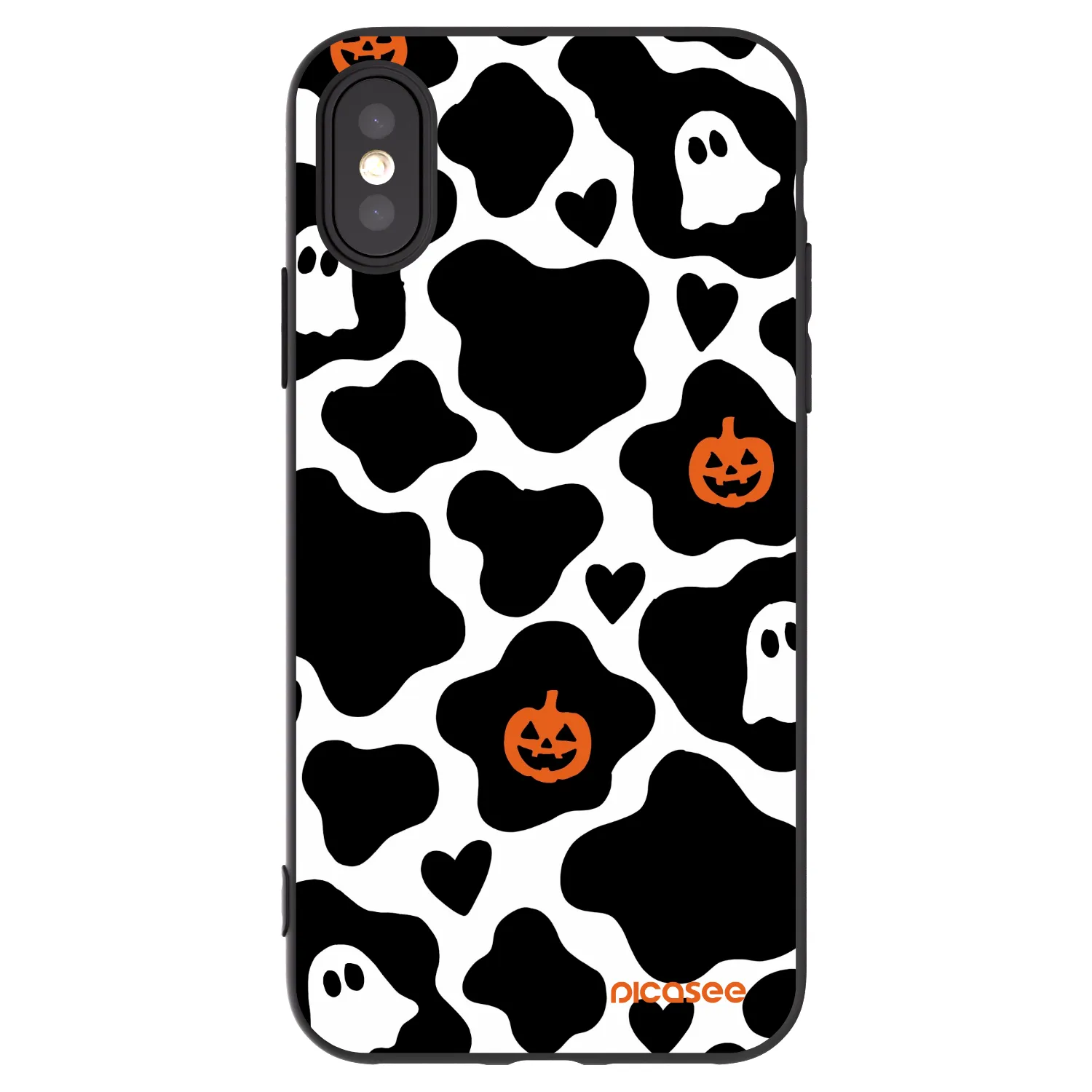 Picasee husă neagră din silicon pentru Apple iPhone X/XS - Boow