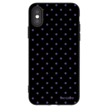 Picasee husă neagră din silicon pentru Apple iPhone X/XS - Flickers