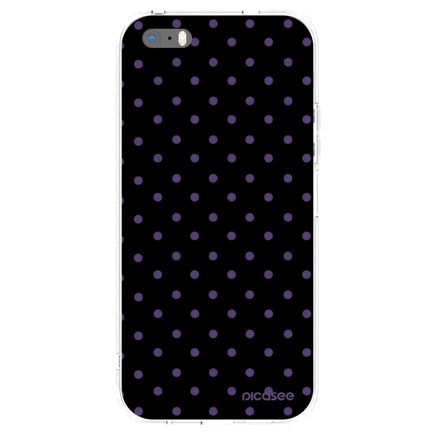 Picasee husă transparentă din silicon pentru Apple iPhone 5/5S/SE - Flickers