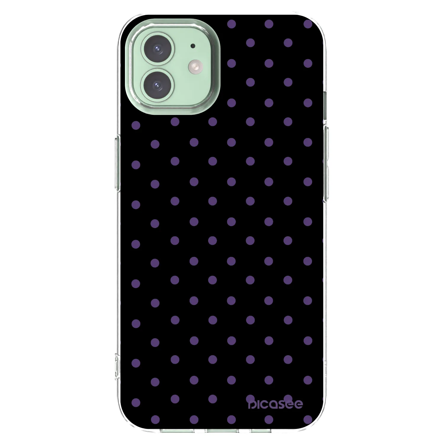 Picasee husă transparentă din silicon pentru Apple iPhone 12 - Flickers
