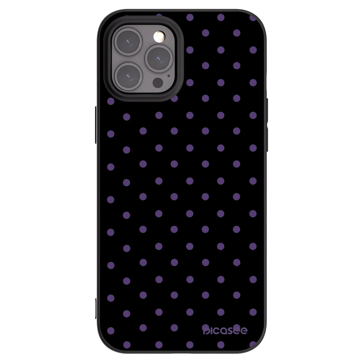Picasee husă neagră din silicon pentru Apple iPhone 12 Pro Max - Flickers
