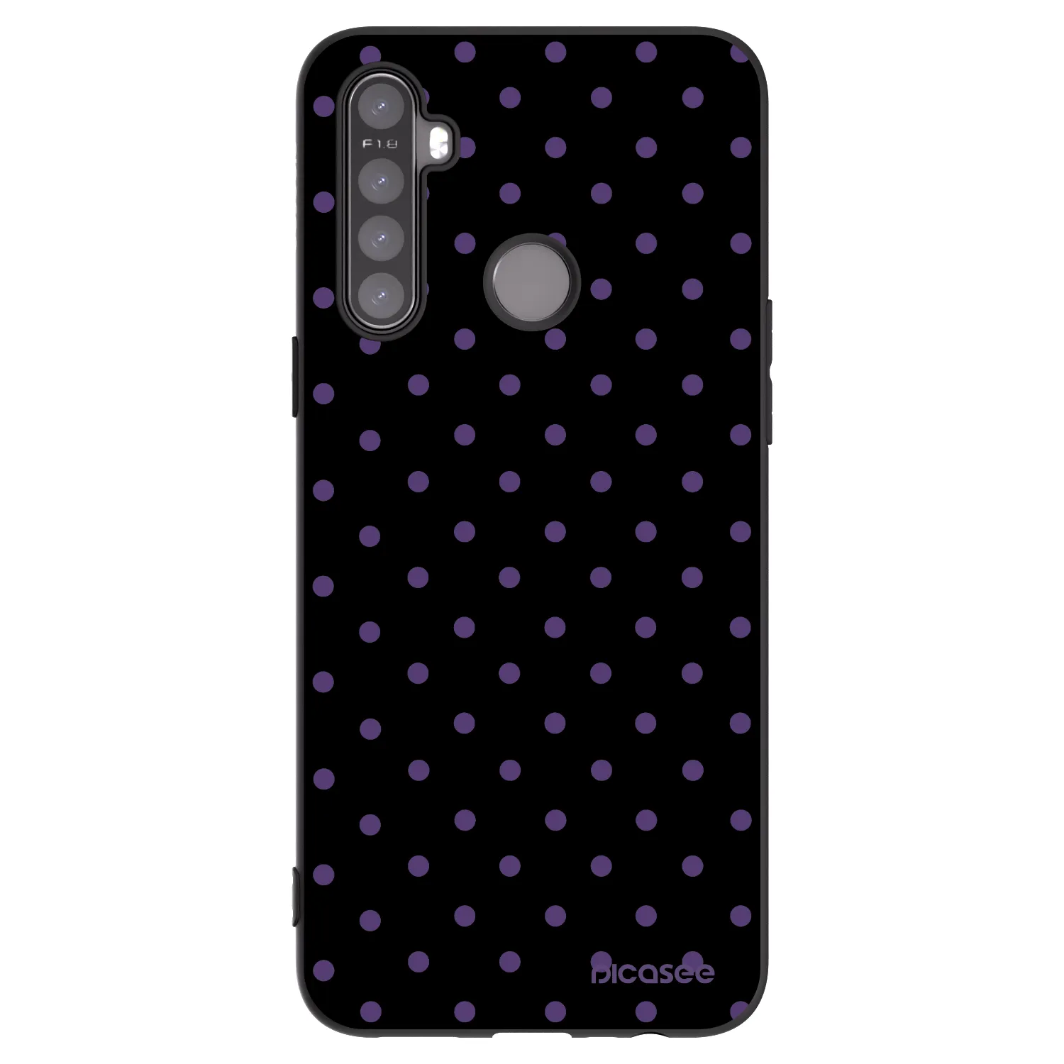 Picasee husă neagră din silicon pentru Realme 6i - Flickers