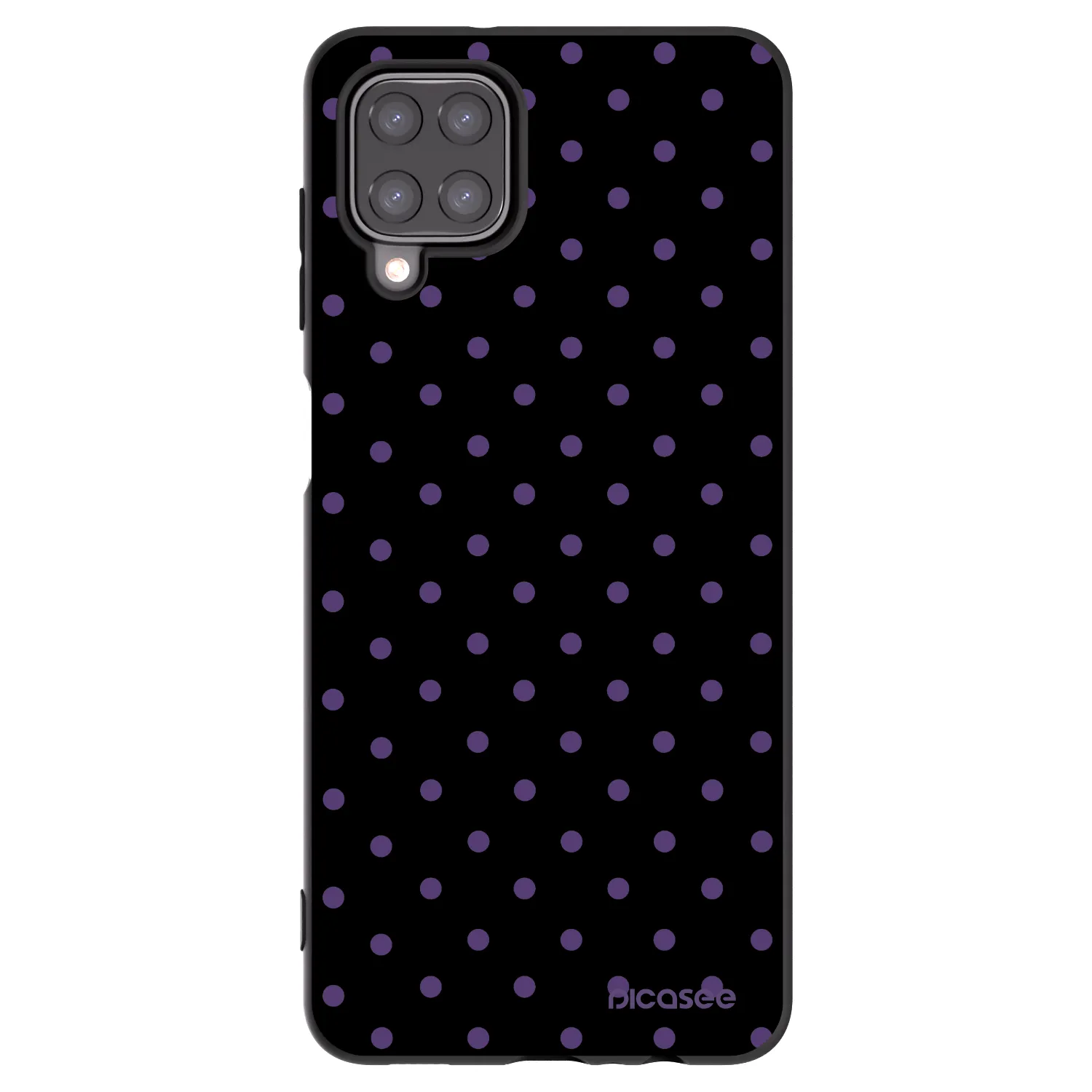 Picasee husă neagră din silicon pentru Samsung Galaxy A12 A125F - Flickers