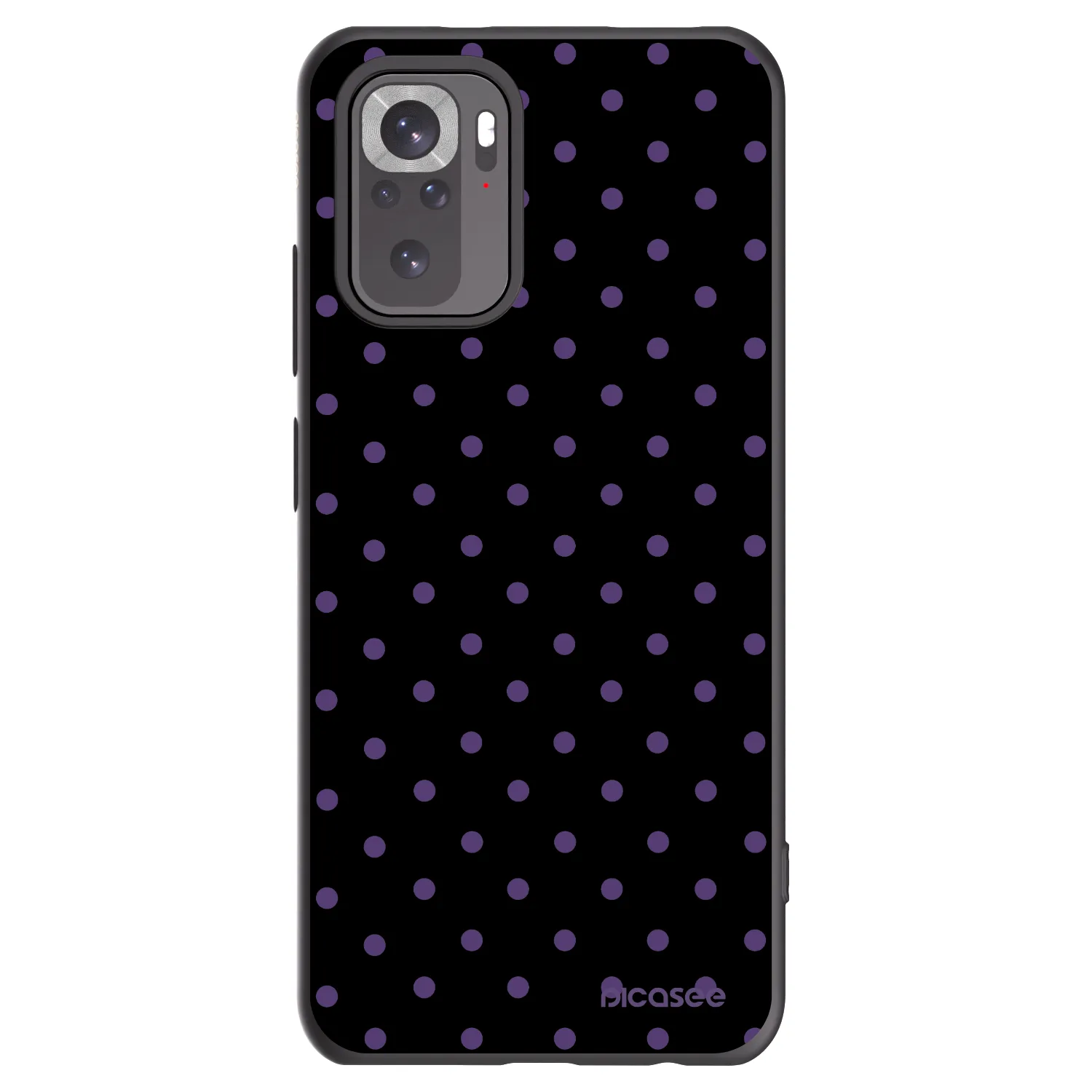 Picasee husă neagră din silicon pentru Xiaomi Redmi Note 10 - Flickers