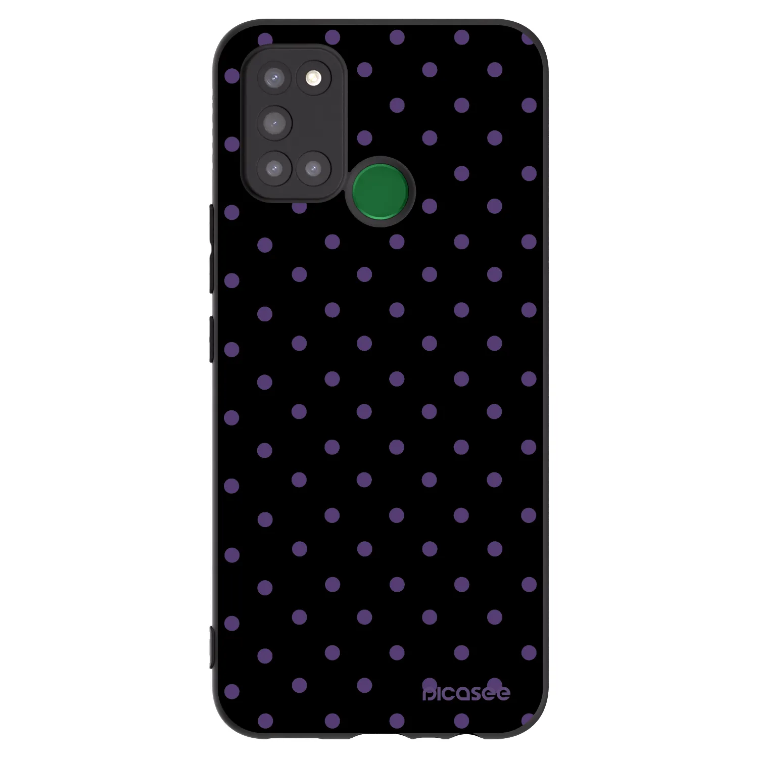 Picasee husă neagră din silicon pentru Realme 7i - Flickers