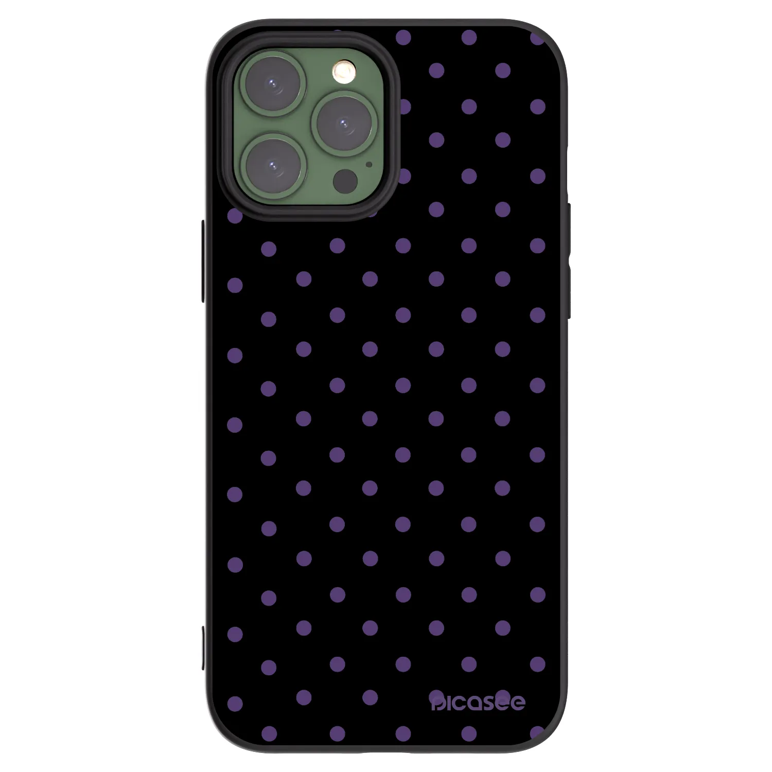 Picasee husă neagră din silicon pentru Apple iPhone 13 Pro Max - Flickers