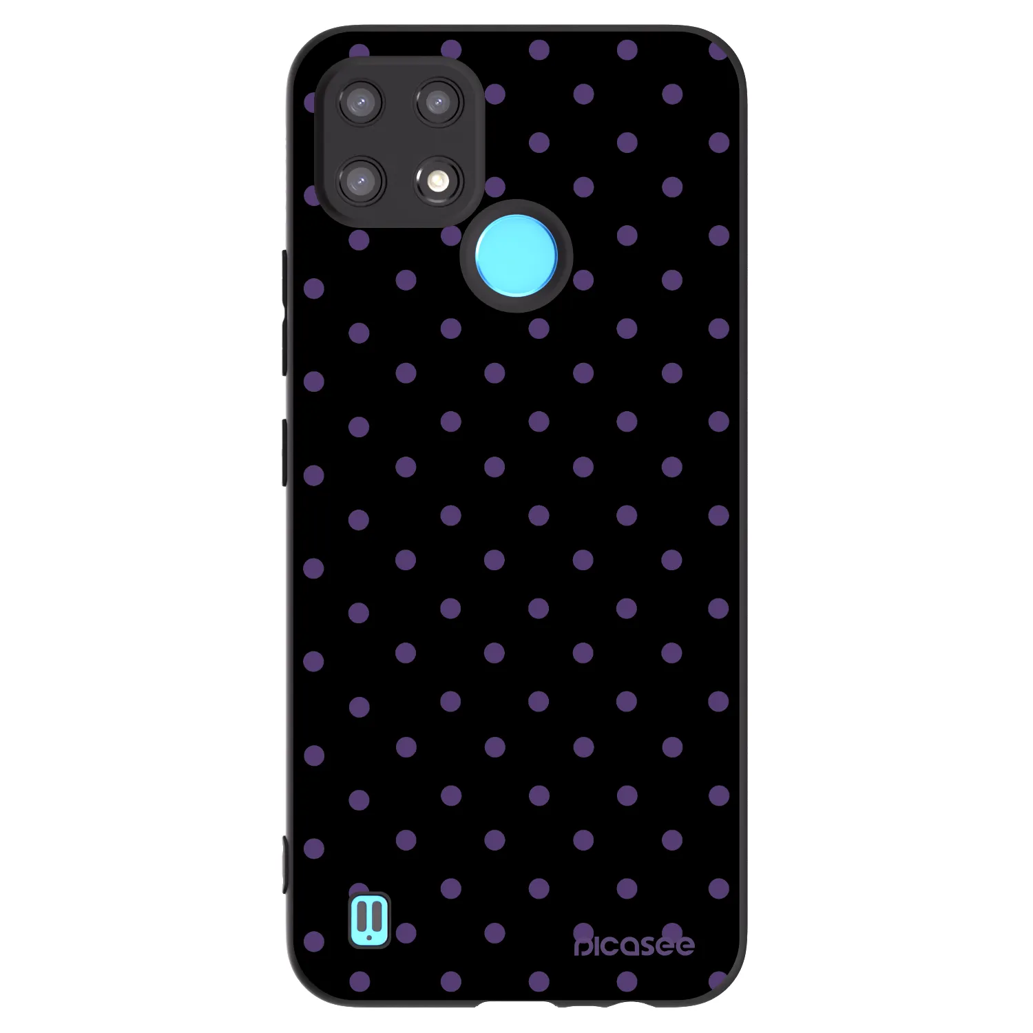 Picasee husă neagră din silicon pentru Realme C21 - Flickers