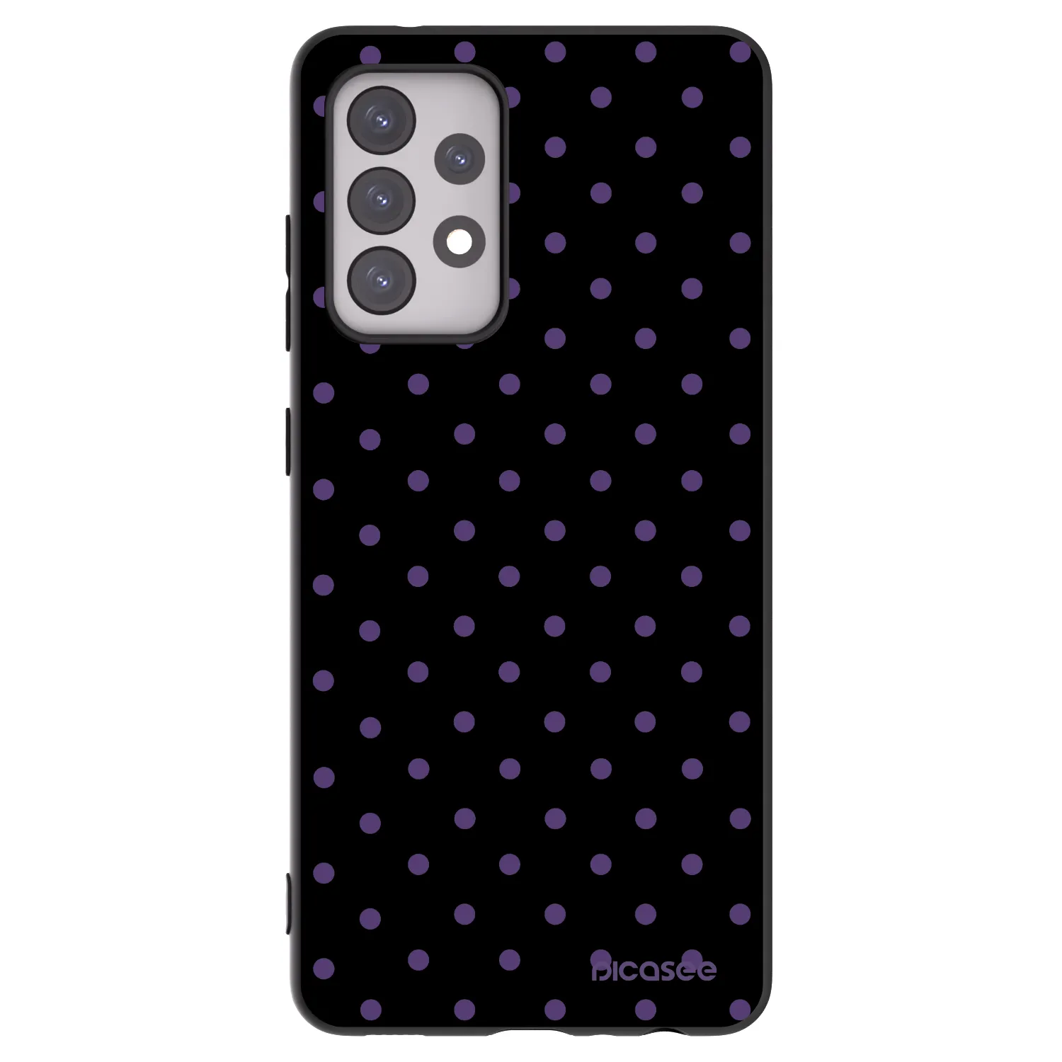 Picasee husă neagră din silicon pentru Samsung Galaxy A52s 5G A528B - Flickers