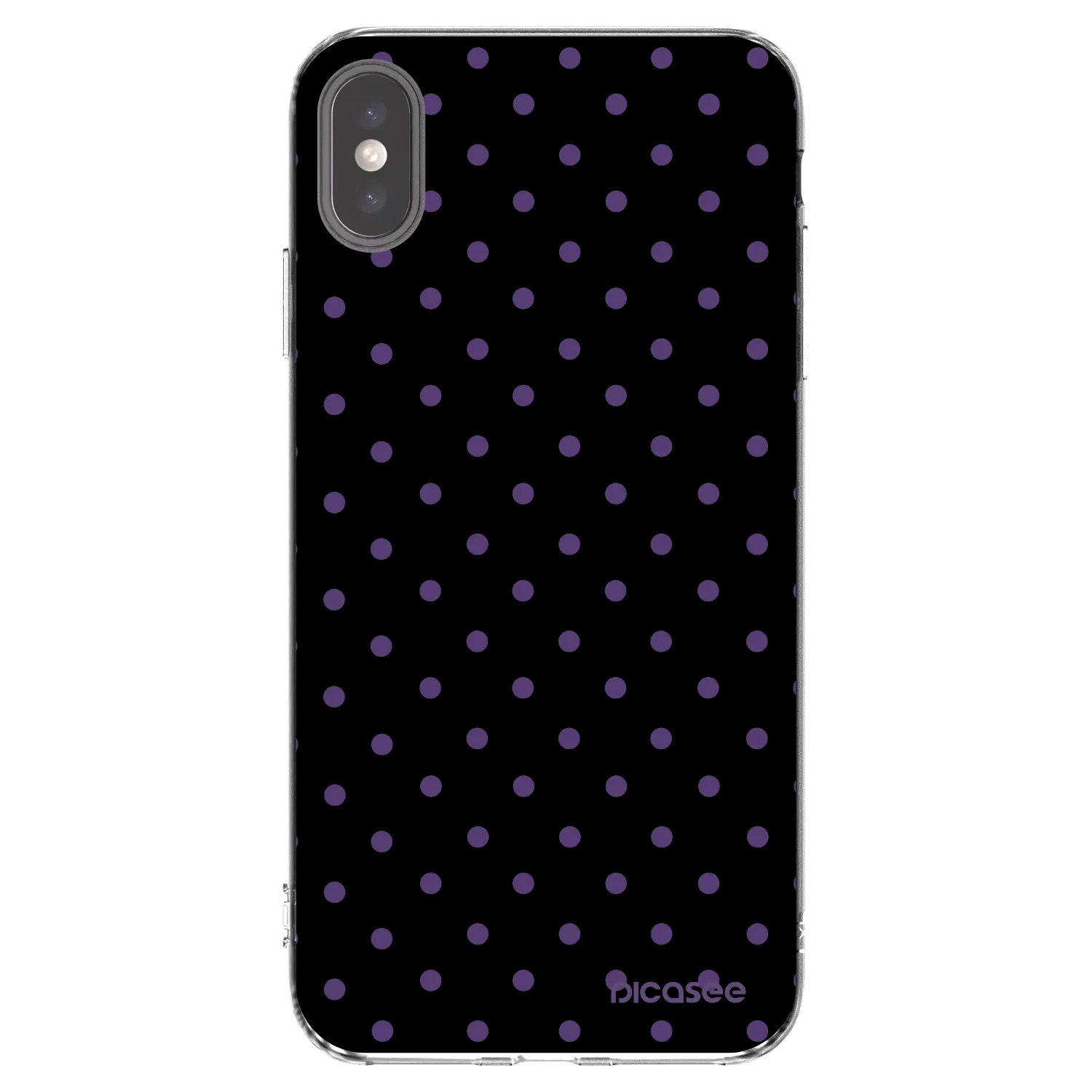 Picasee husă transparentă din silicon pentru Apple iPhone XS Max - Flickers