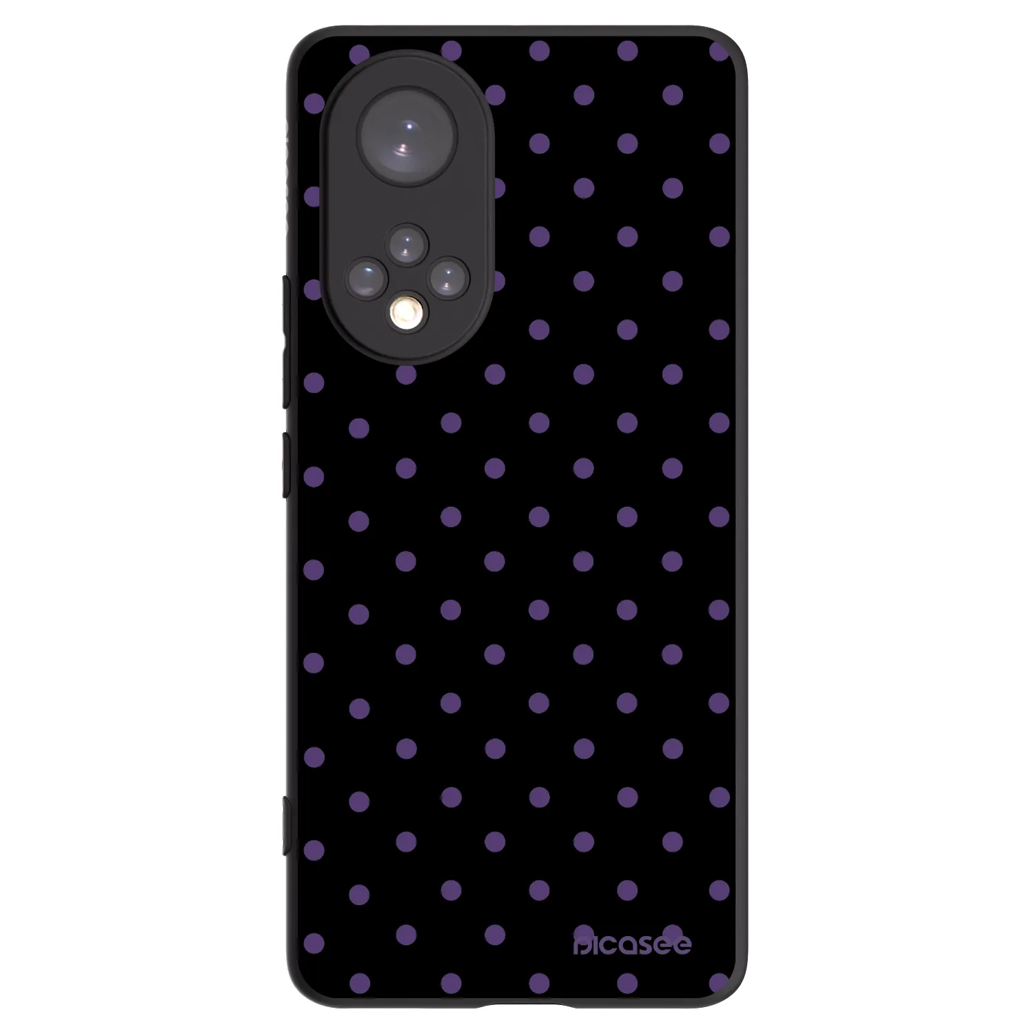 Picasee husă neagră din silicon pentru Honor 50 5G - Flickers