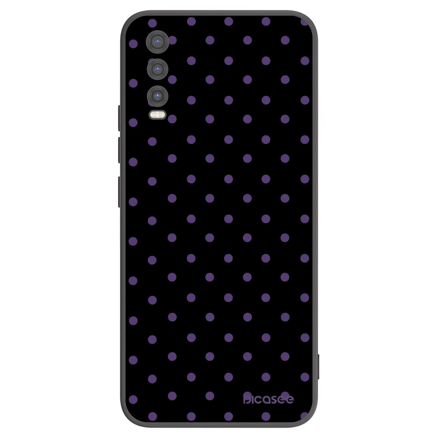 Picasee husă neagră din silicon pentru Vivo Y20s - Flickers
