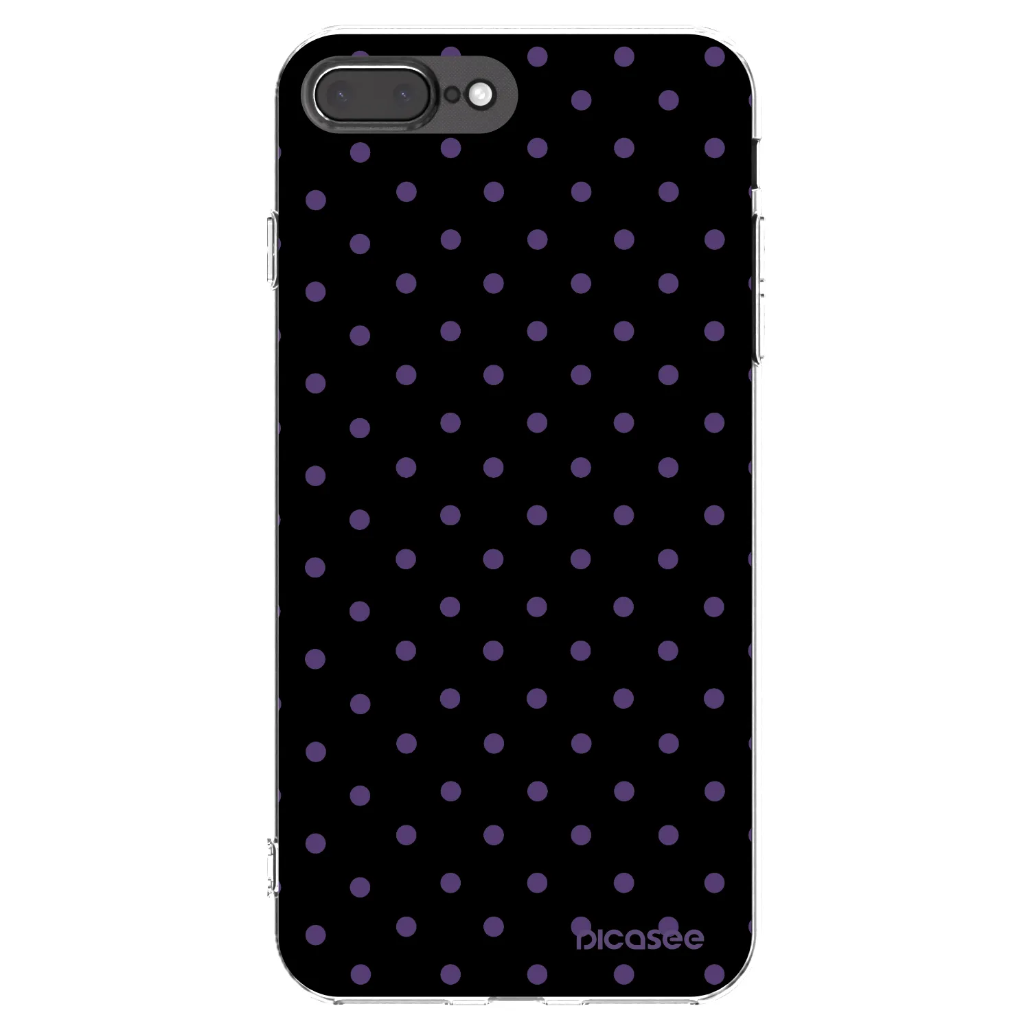 Picasee husă transparentă din silicon pentru Apple iPhone 7 Plus - Flickers