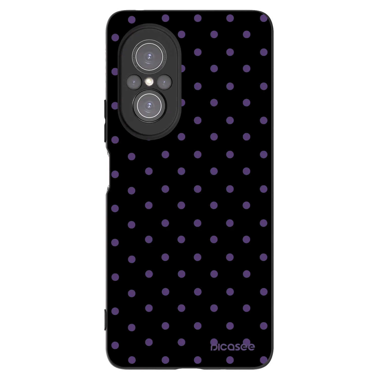 Picasee husă neagră din silicon pentru Huawei Nova 9 SE - Flickers