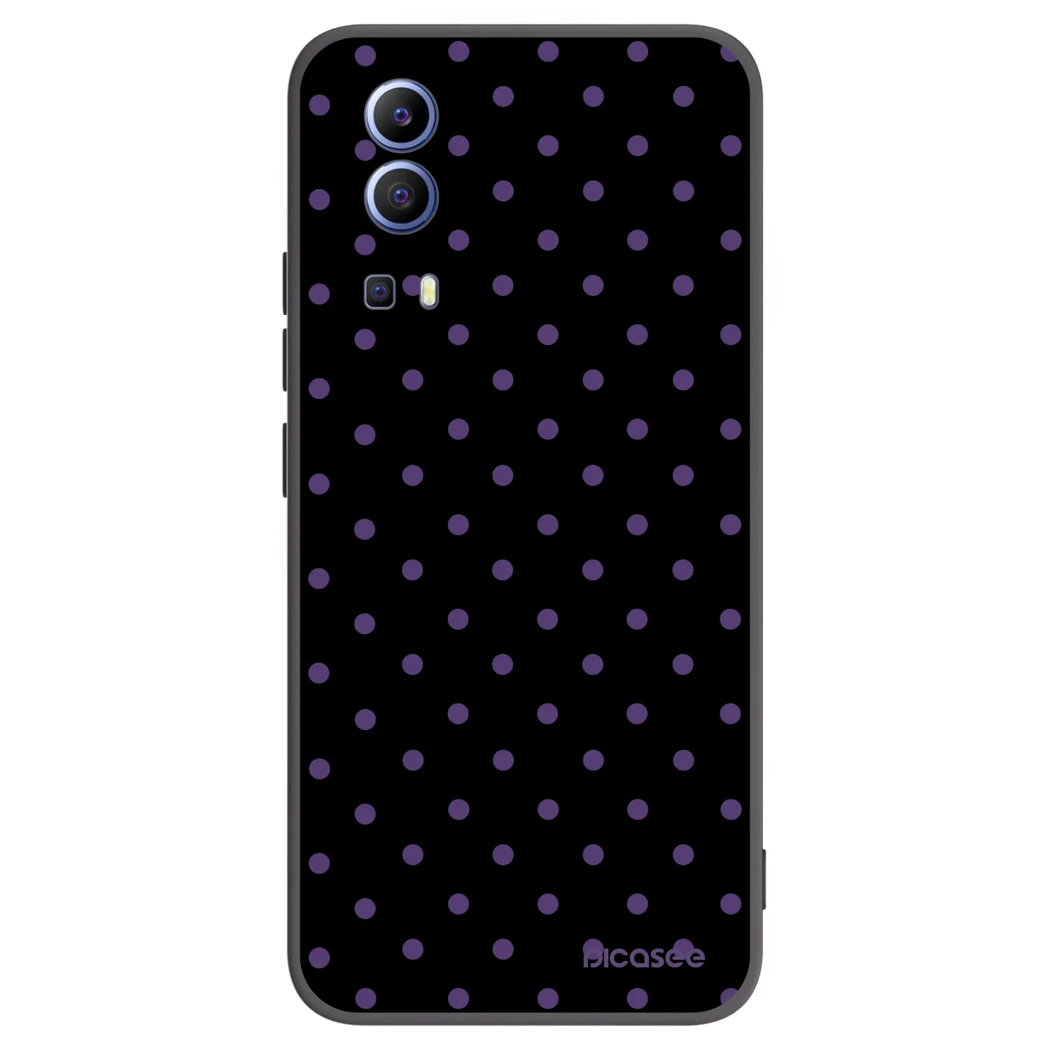 Picasee husă neagră din silicon pentru Vivo Y52 5G - Flickers