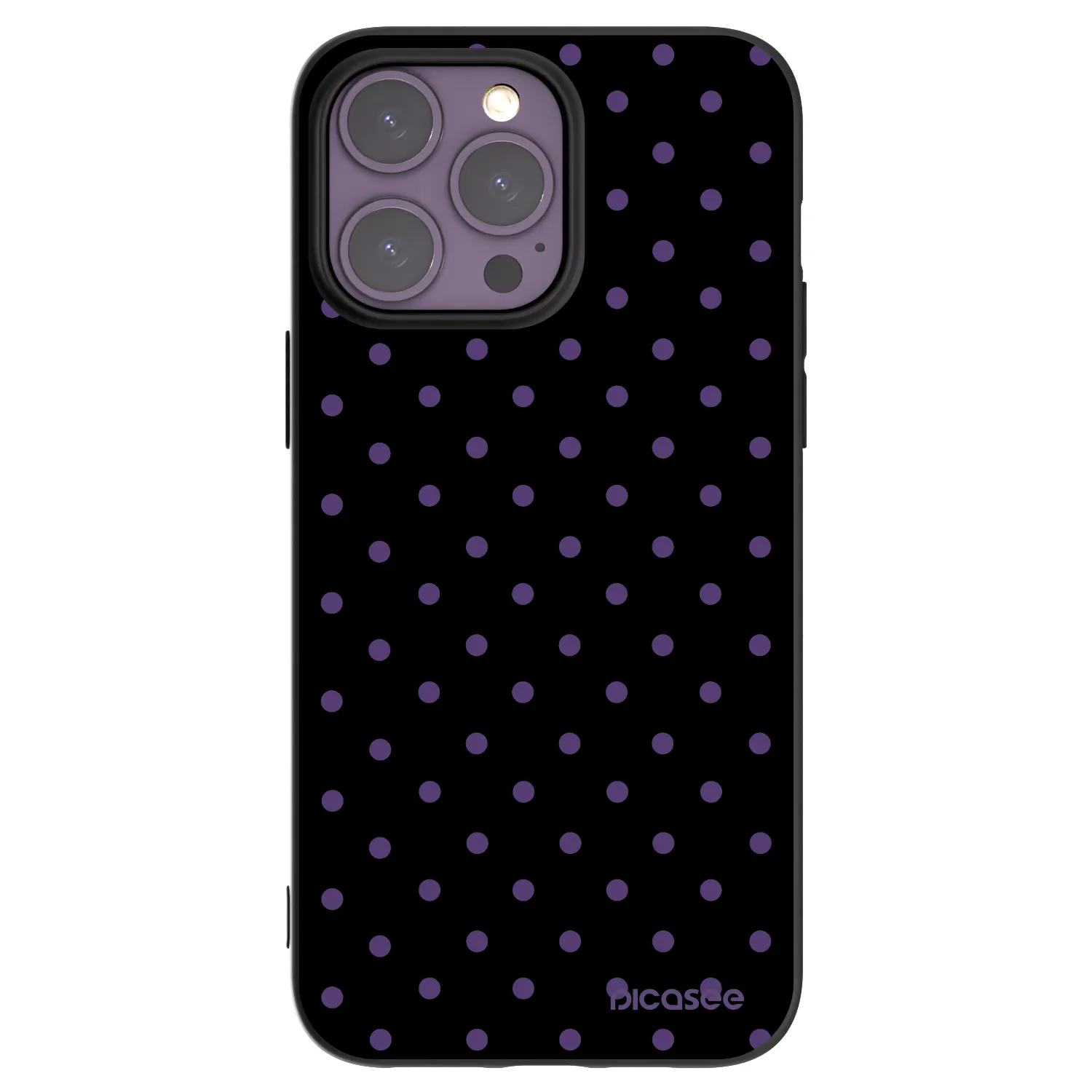 Picasee husă neagră din silicon pentru Apple iPhone 14 Pro Max - Flickers
