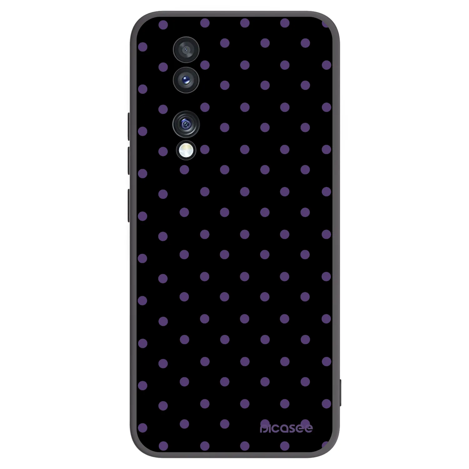 Picasee husă neagră din silicon pentru Honor 70 - Flickers