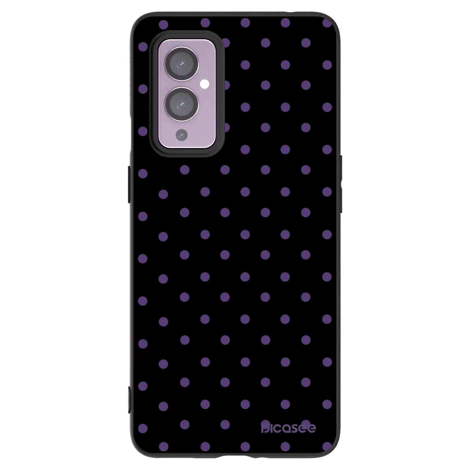 Picasee husă neagră din silicon pentru OnePlus 9 - Flickers
