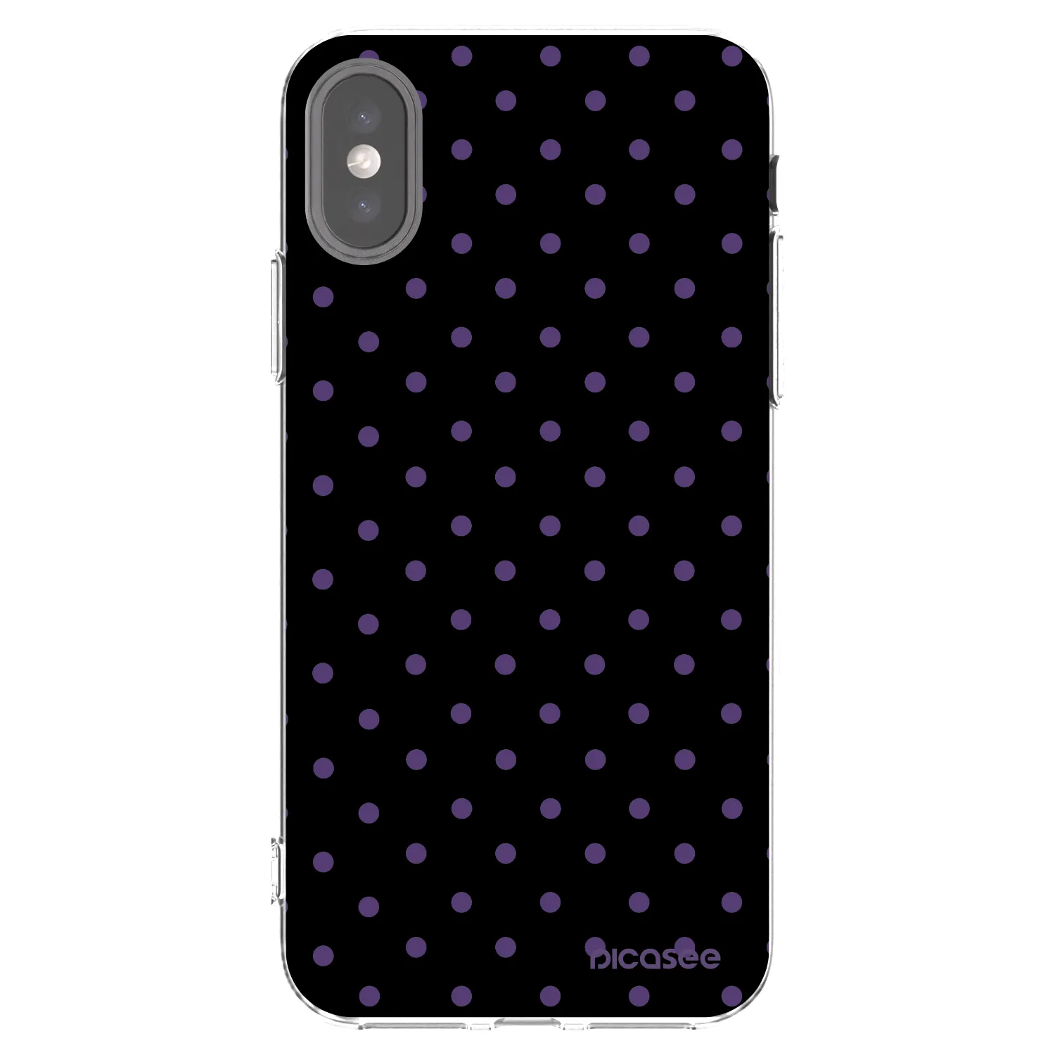 Picasee husă transparentă din silicon pentru Apple iPhone X/XS - Flickers