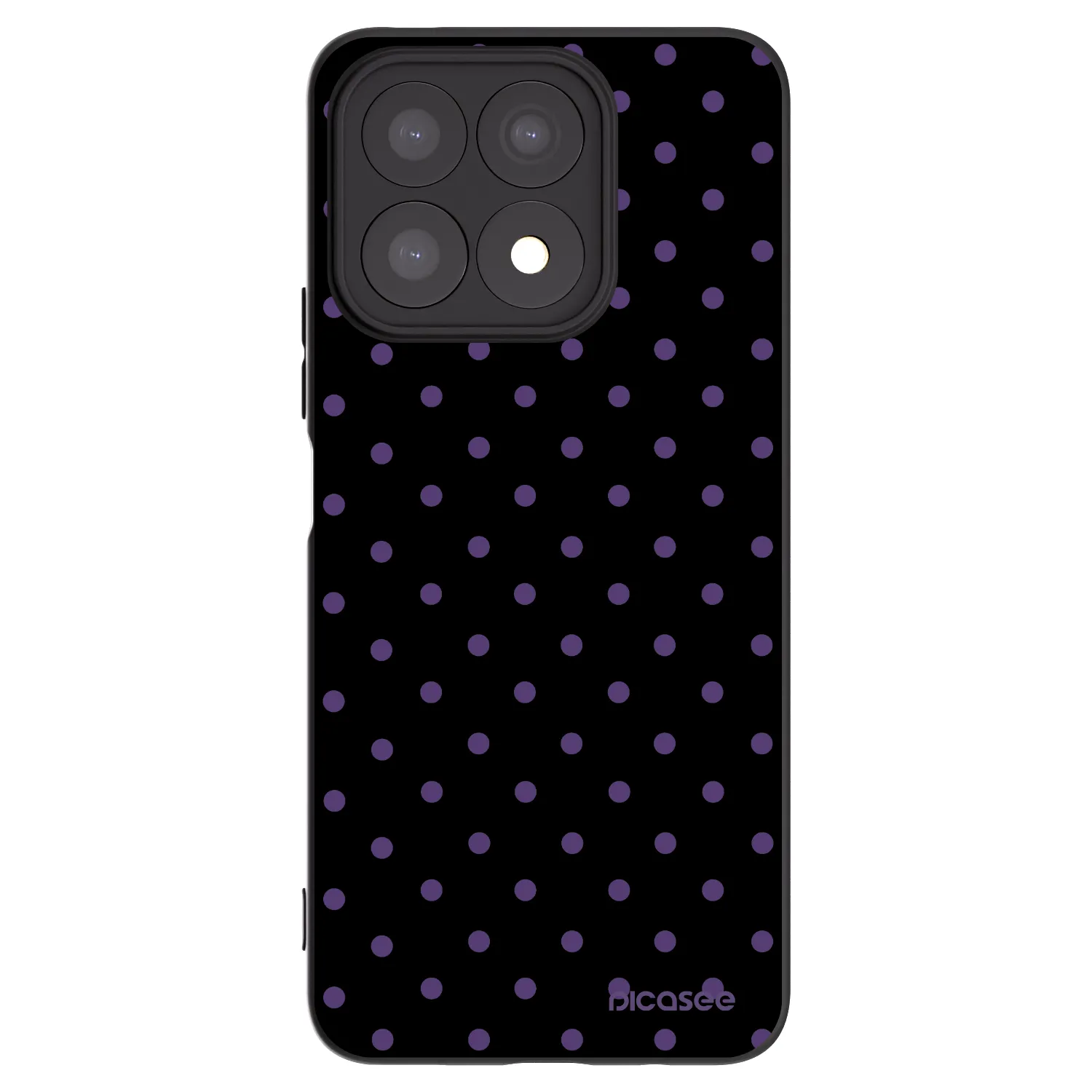 Picasee husă neagră din silicon pentru Honor X8a - Flickers