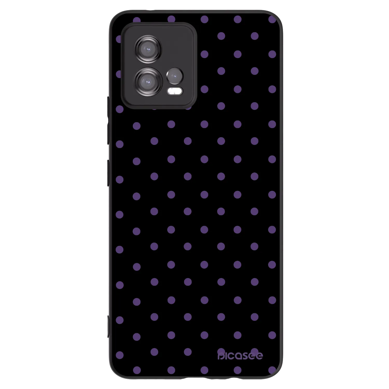 Picasee husă neagră din silicon pentru Motorola Moto G72 - Flickers