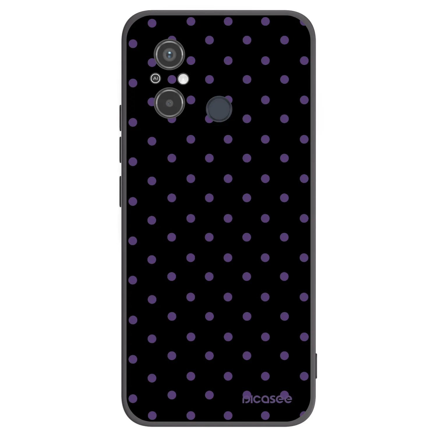 Picasee husă neagră din silicon pentru Xiaomi Redmi 12C - Flickers