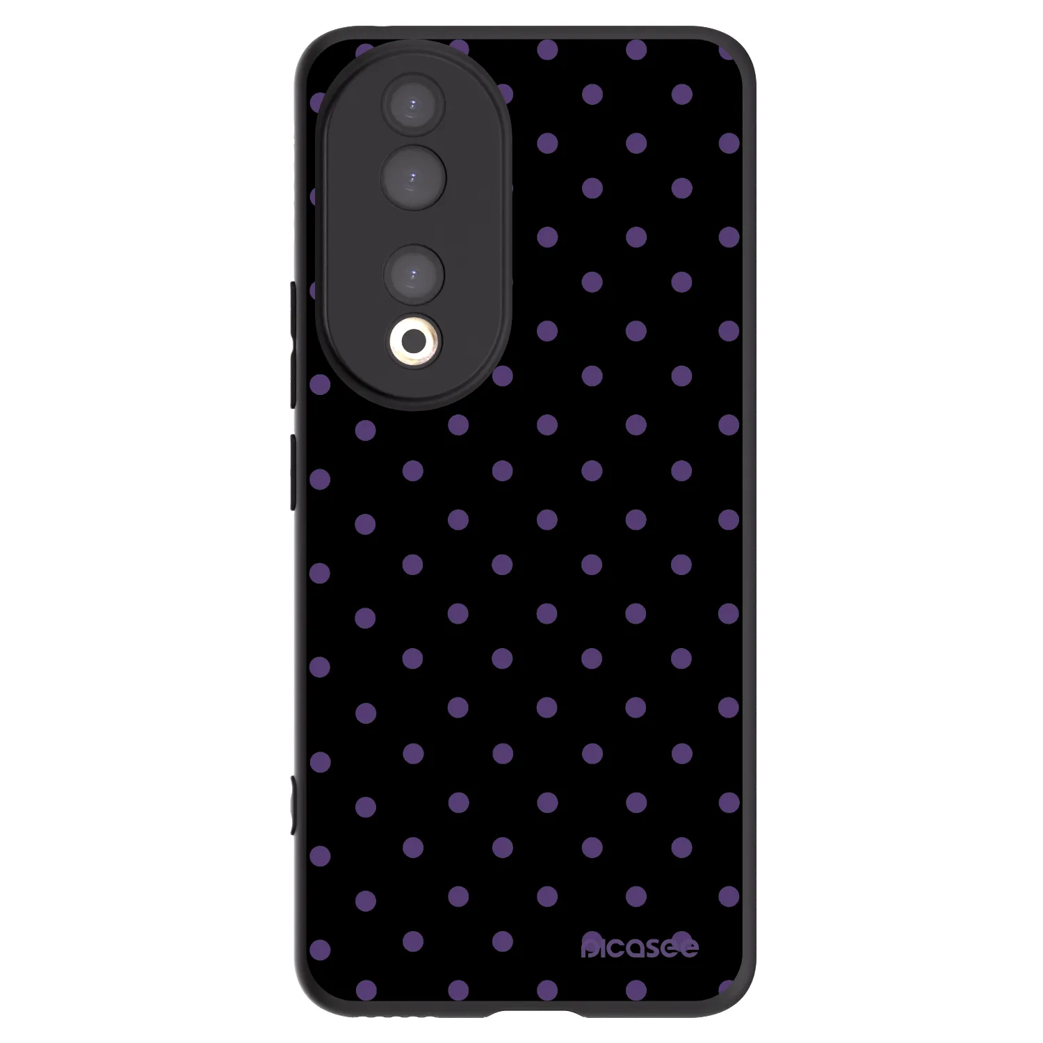 Picasee husă neagră din silicon pentru Honor 90 5G - Flickers
