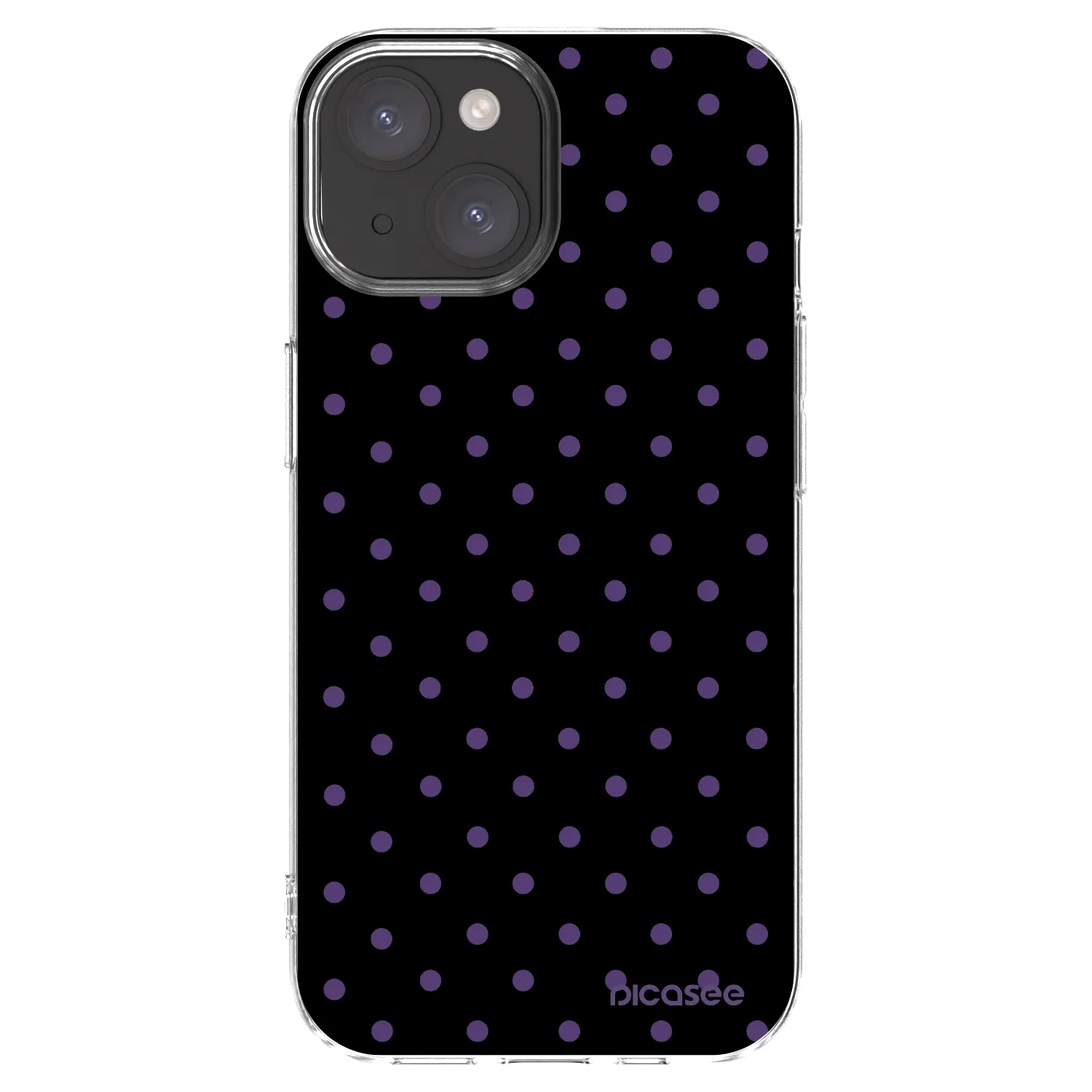 Picasee husă transparentă din silicon pentru Apple iPhone 15 - Flickers