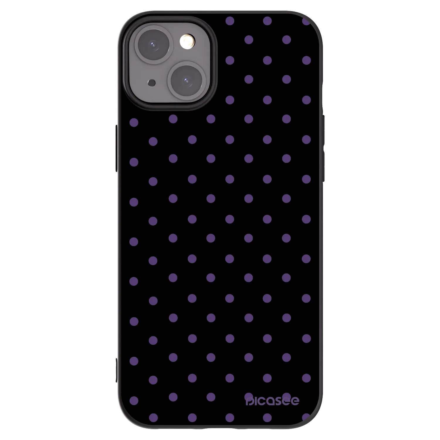 Picasee husă neagră din silicon pentru Apple iPhone 15 Plus - Flickers